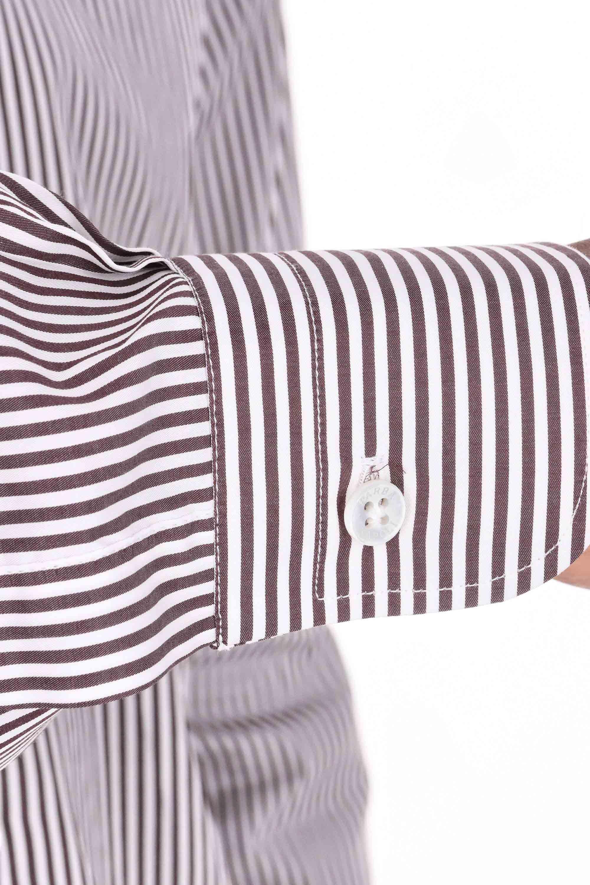 Camicia bacchettata in cotone linea Culto K1U13P0150087.U 0006 Barba