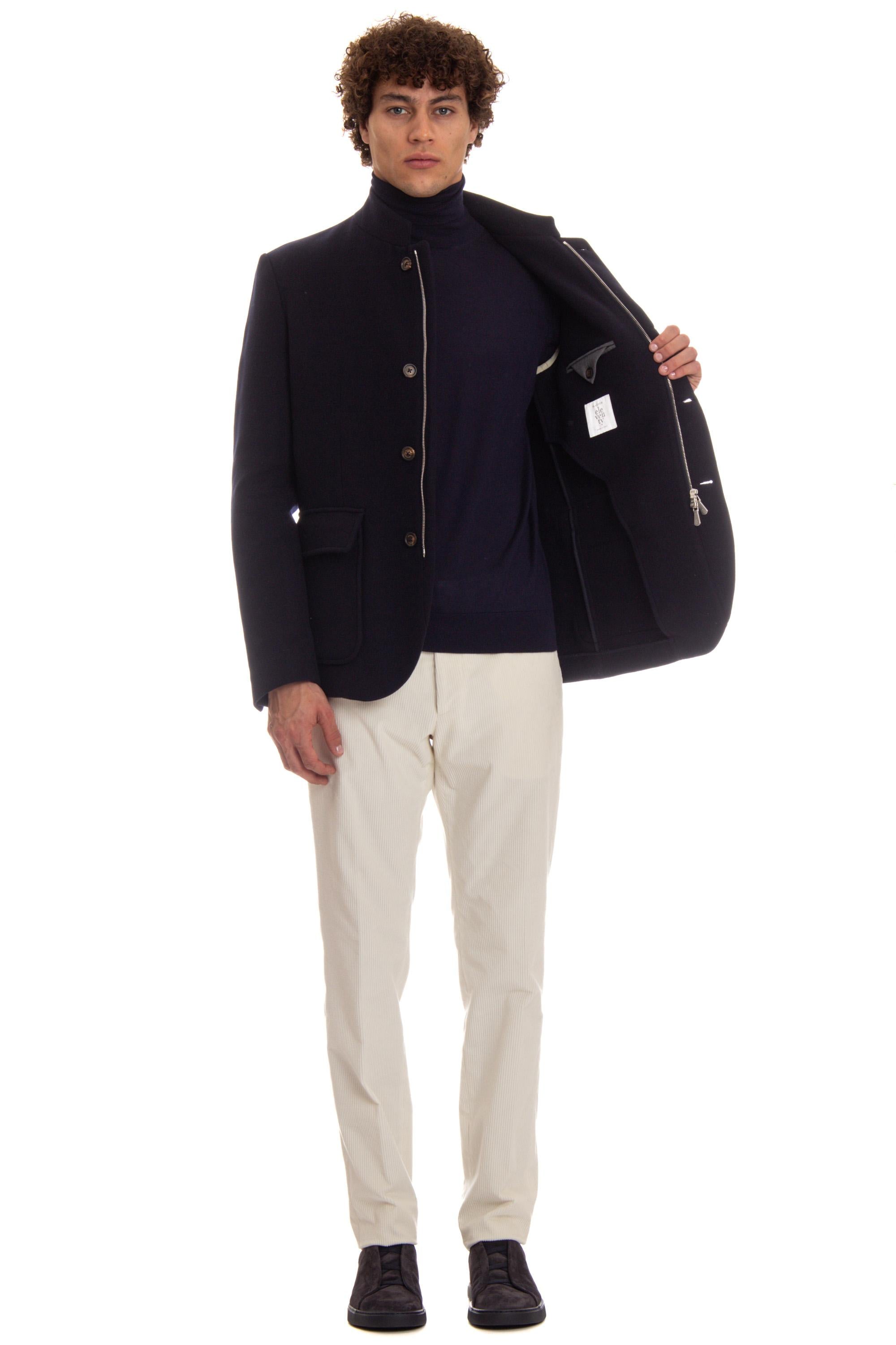 Giacca-outerwear in double di lana J75GIAD02 TES0J008 11 Eleventy