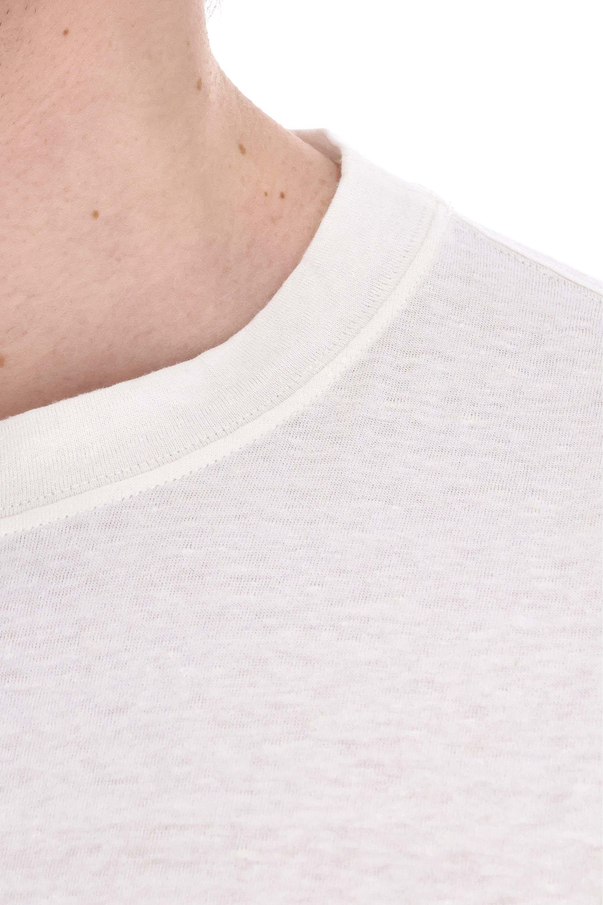 T-shirt in lino-cotone MW5351308 C828 Brunello Cucinelli