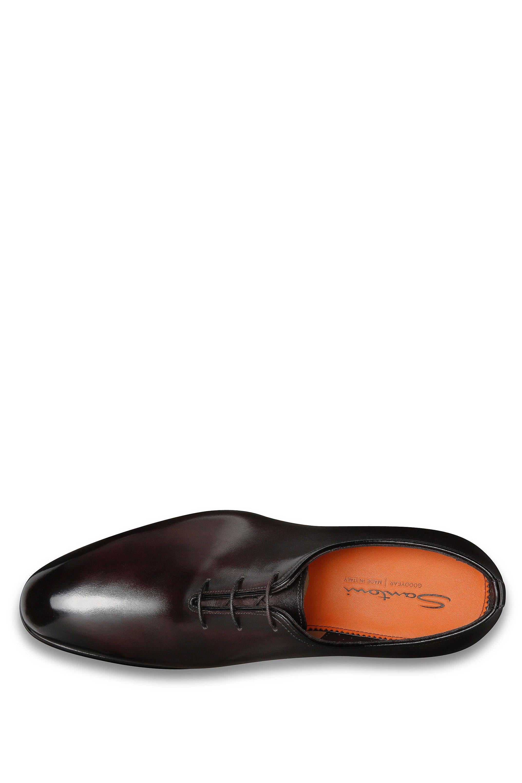 Santoni Scarpa stringata oxford in pelle anticata MCCR16229MC1HVVD/2 T50