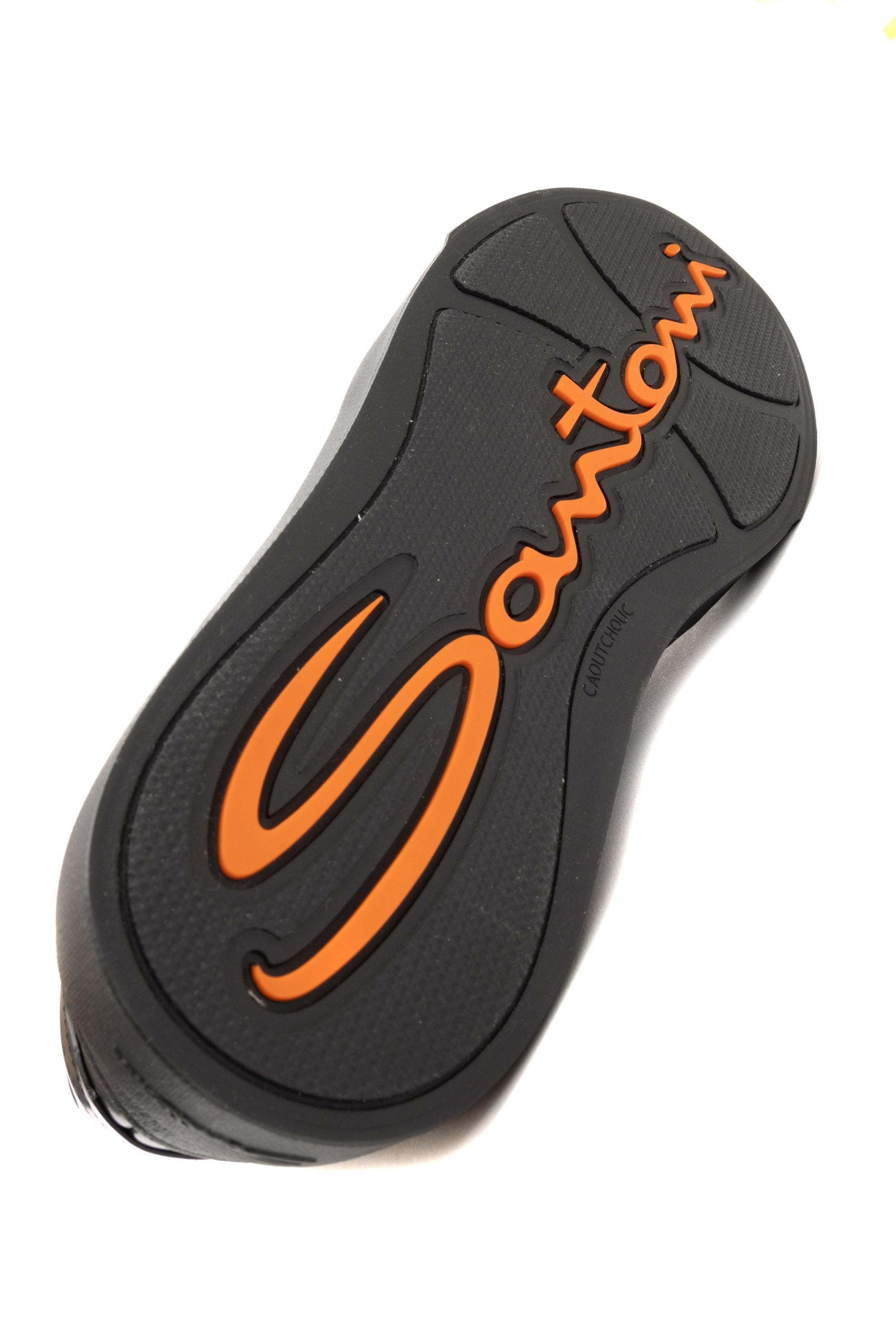 Sneaker Double Buckle in pelle di vitello spazzolato MBGT21779NEORPHB N01 Santoni