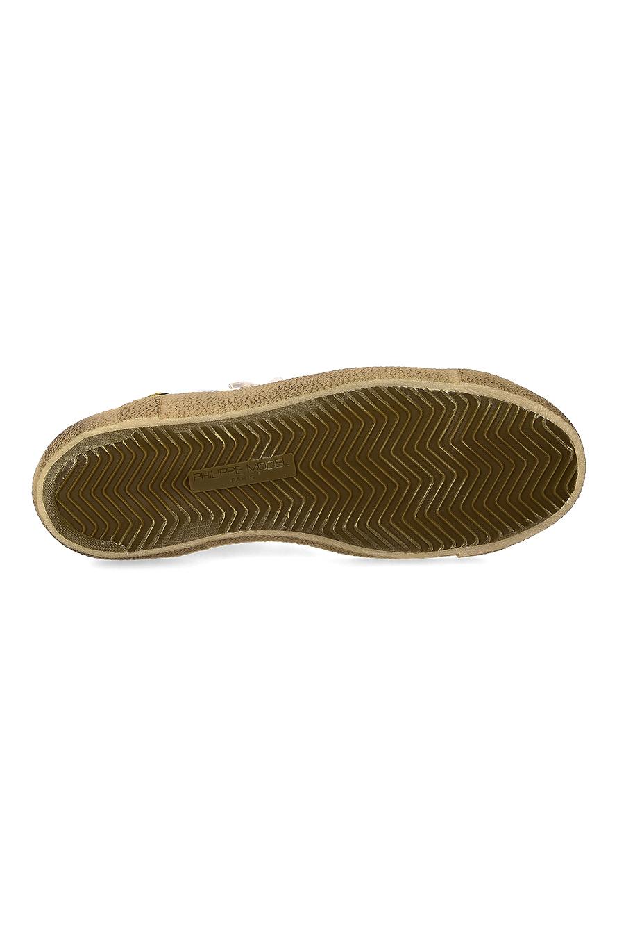 Sneaker in pelle talloncino senape mod. Paris PRLU PRSX/15 VT03 Philippe Model