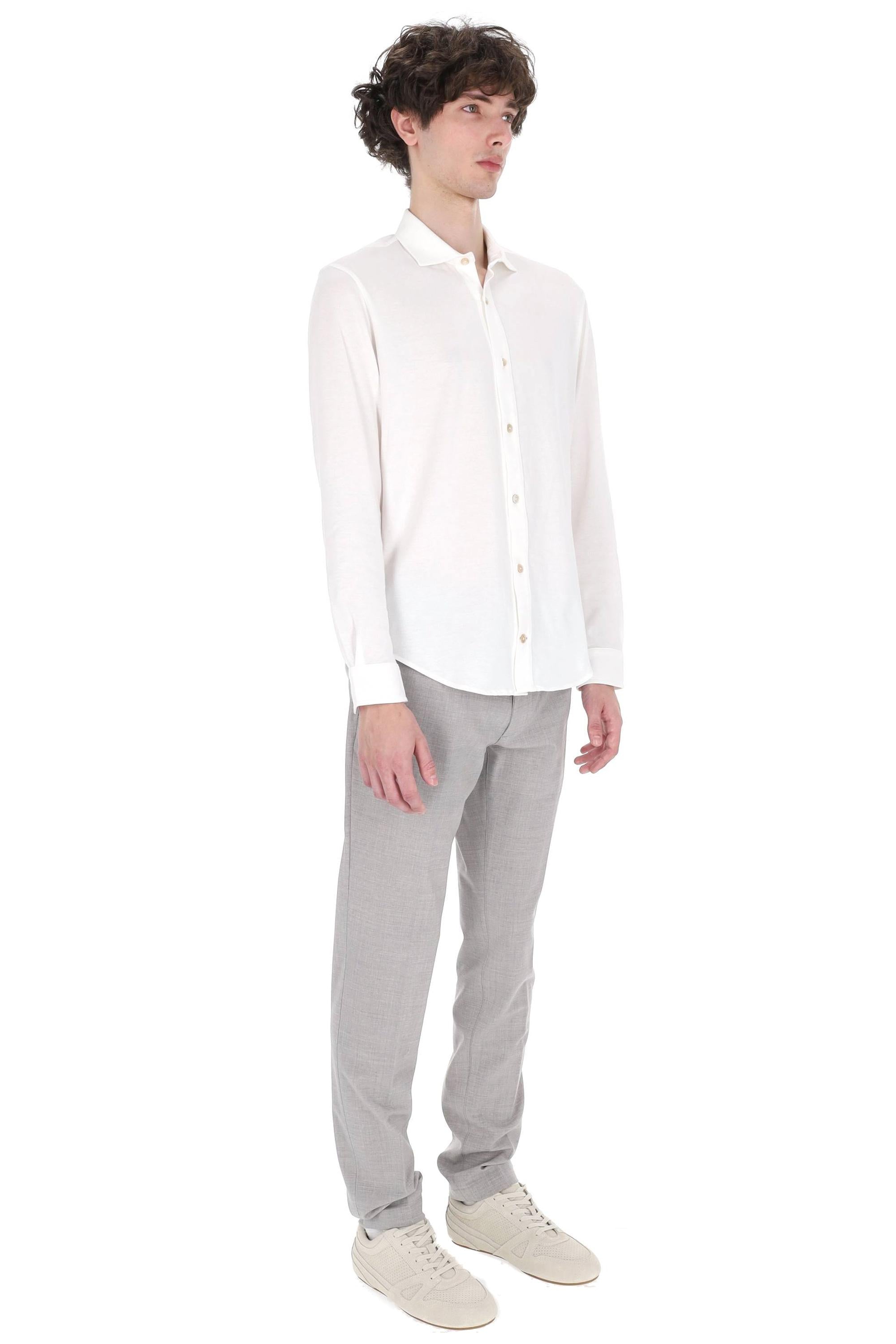 Eleventy Camicia in jersey di cotone X75CAMH02 TSH26001 01N