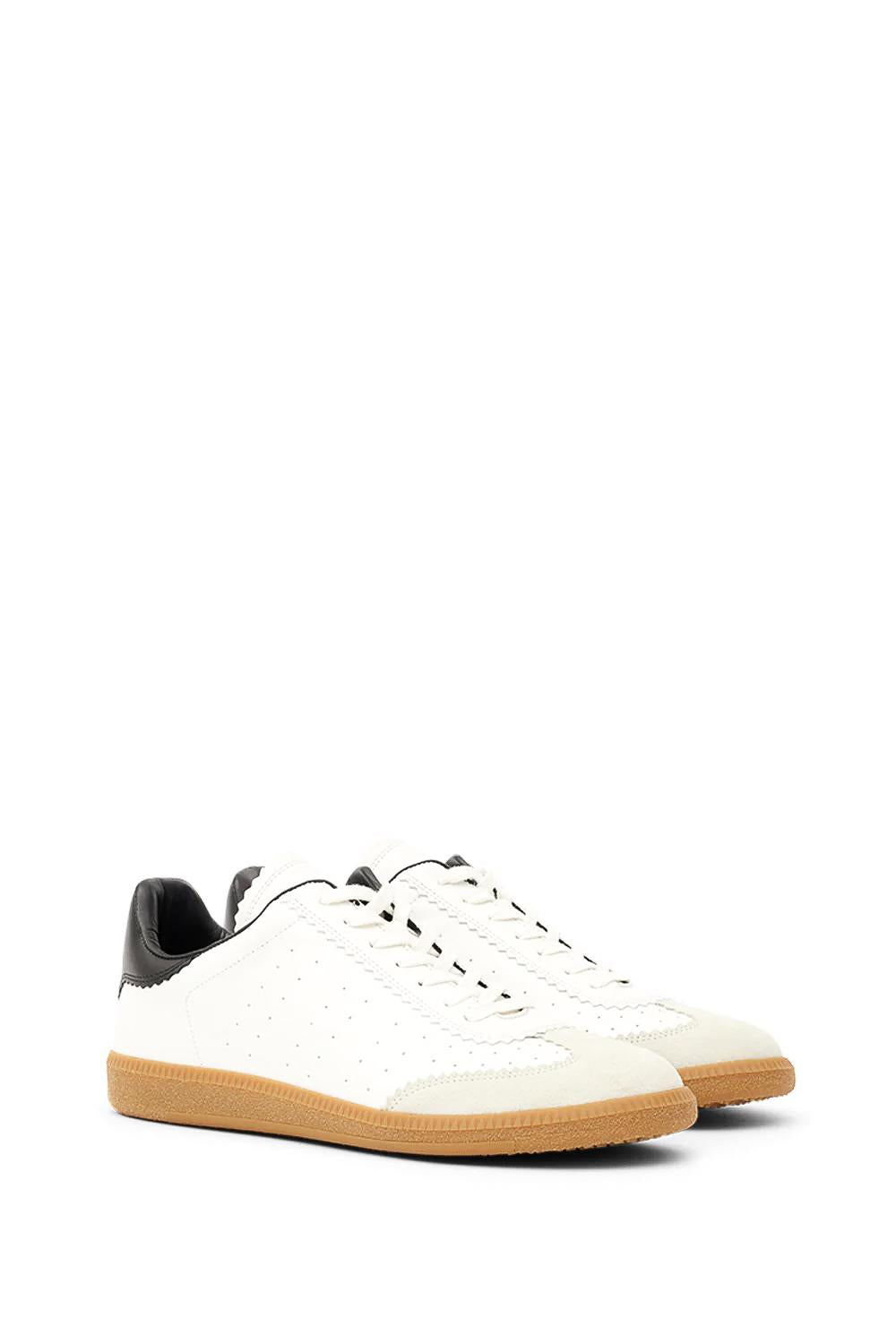 Isabel Marant Sneaker in pelle con dettagli in camoscio modello Brycy BK0008HA-A1E05N 20WH