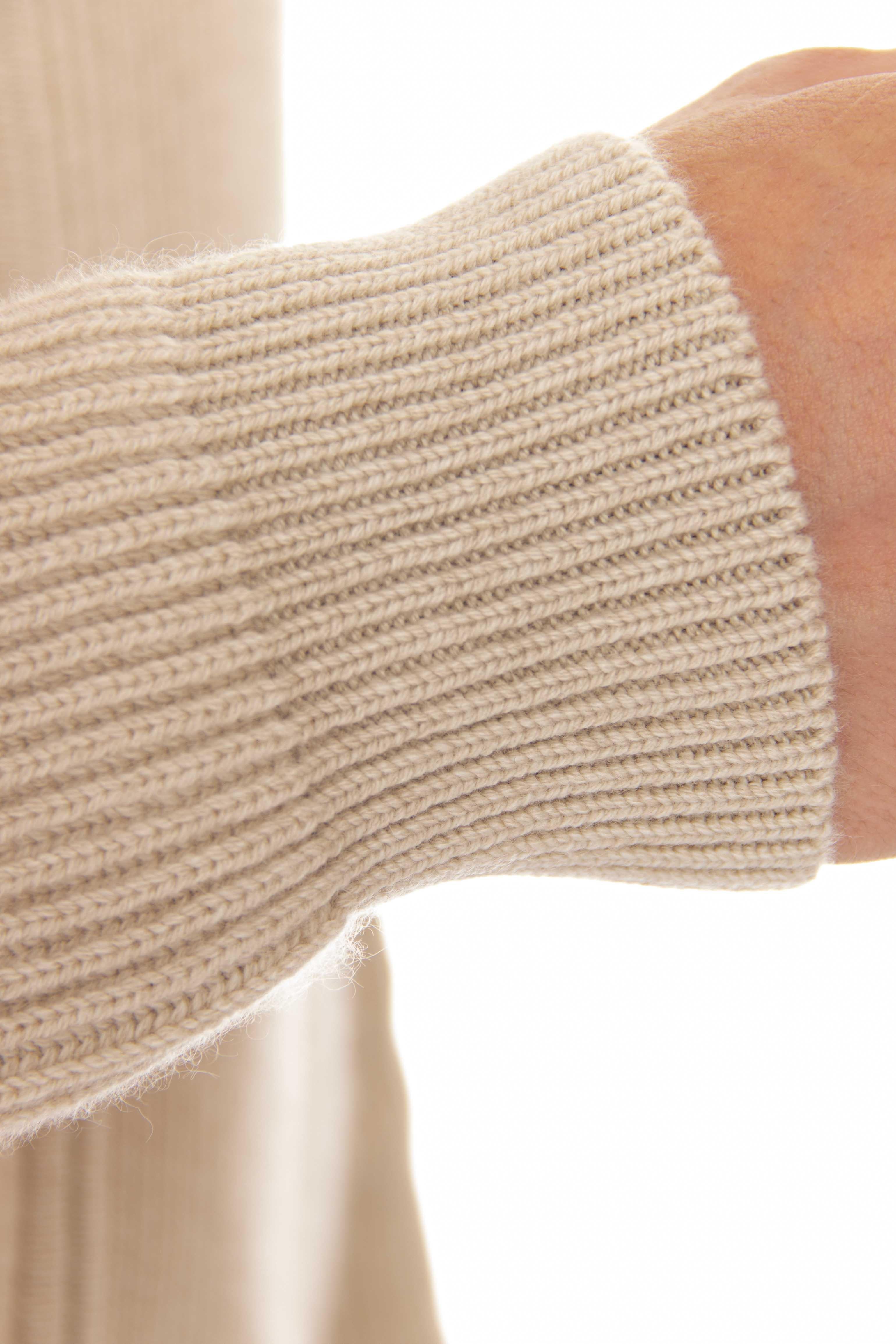 Maglia full zip in baby cashmere modello Ares ARES-BC NATURALE Moorer