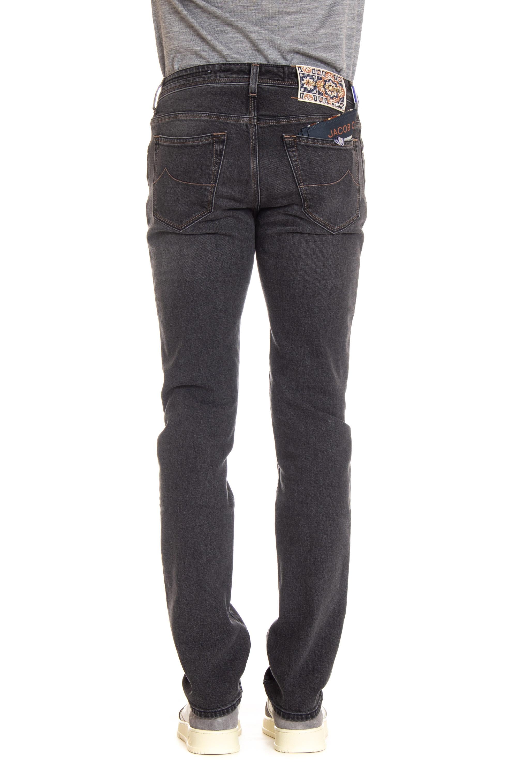 Jeans grigio in cotone etichetta kilim Bard fit M04 39S 4072 BARD 625D Jacob Cohen