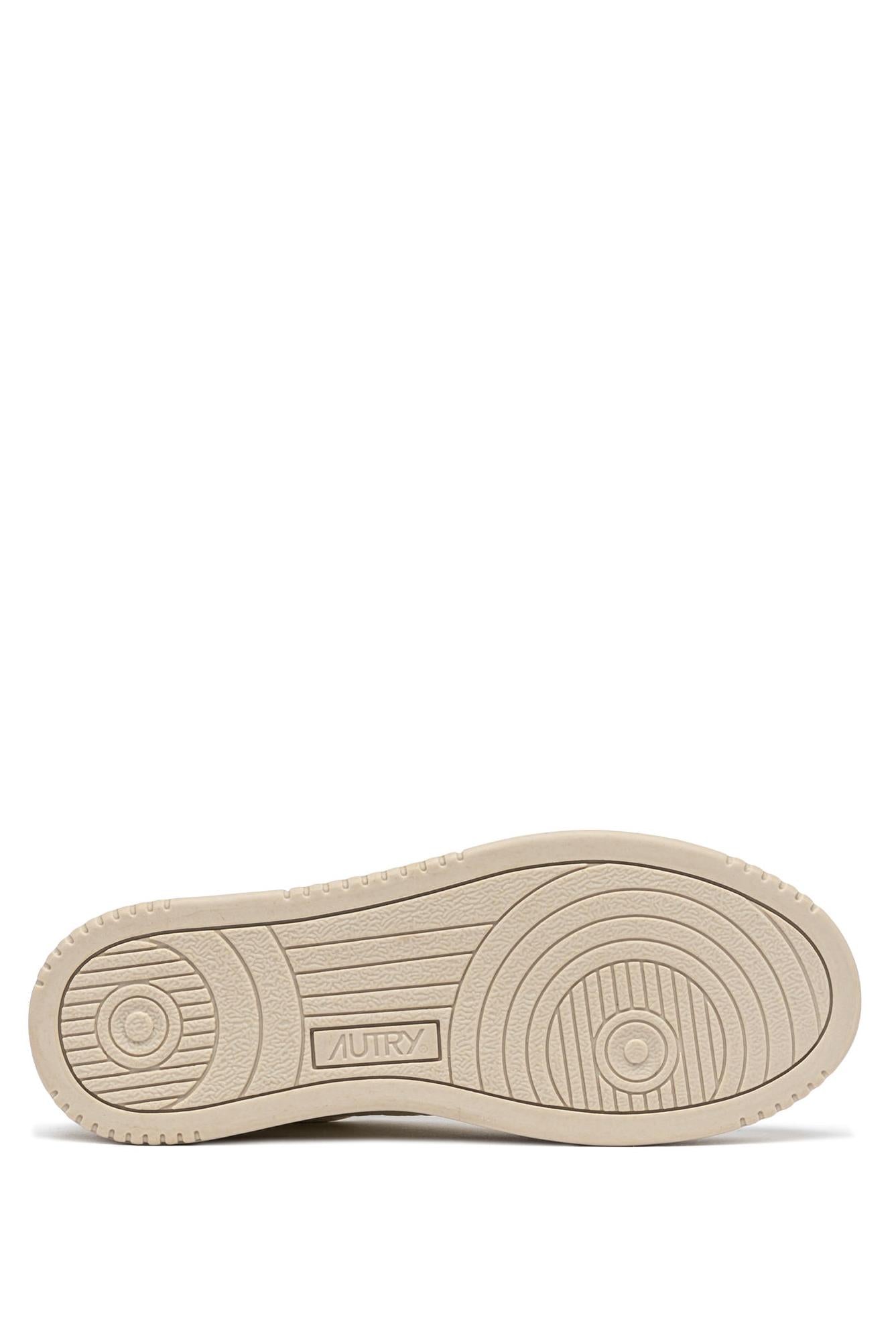 Autry Sneaker donna Medalist in pelle elephant dettagli azzurri AULW NE15 PLAT/SPON
