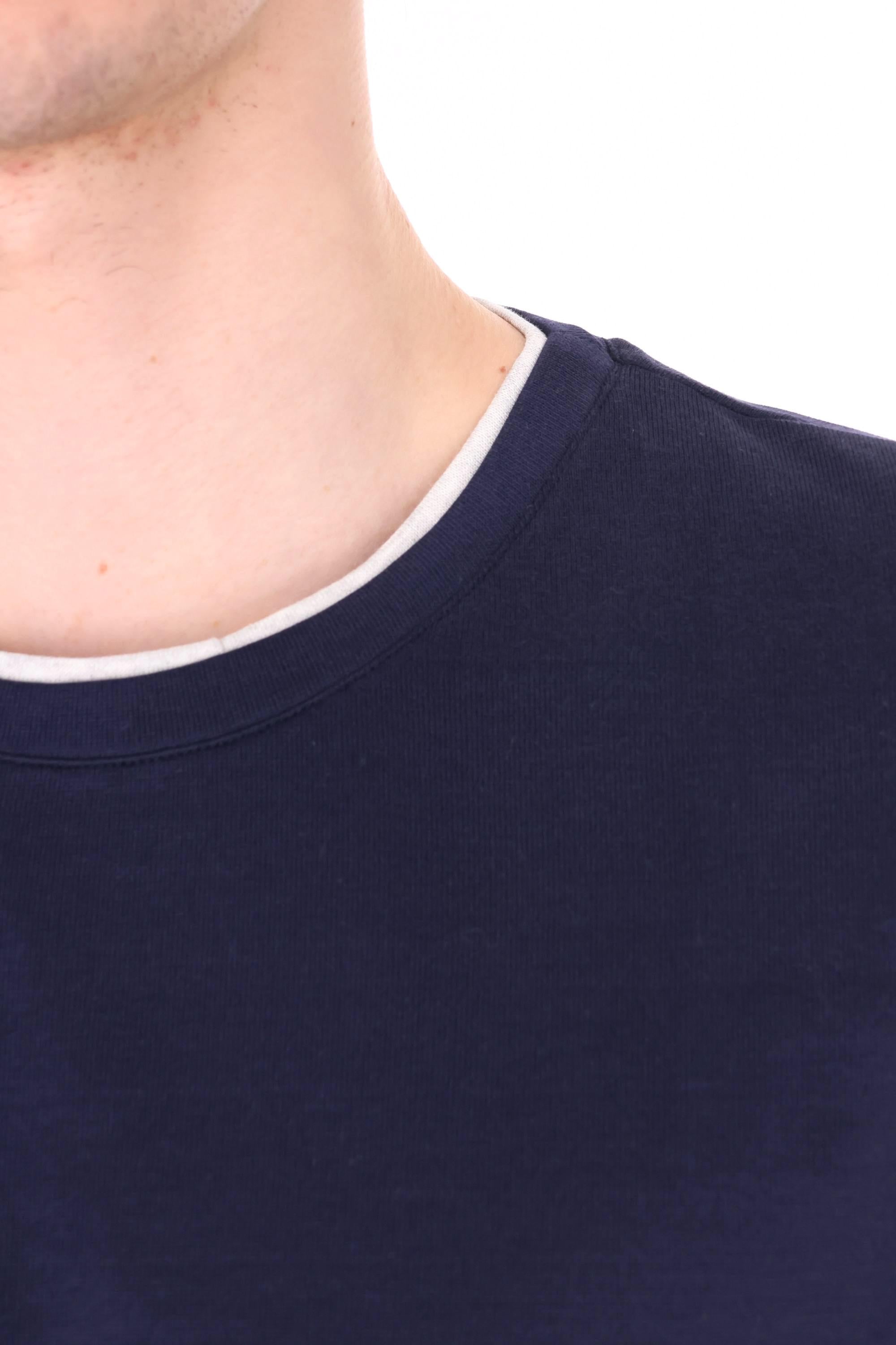 Eleventy T-shirt in cotone con doppi profili X75TSHH04 TES0H077/2 11-13