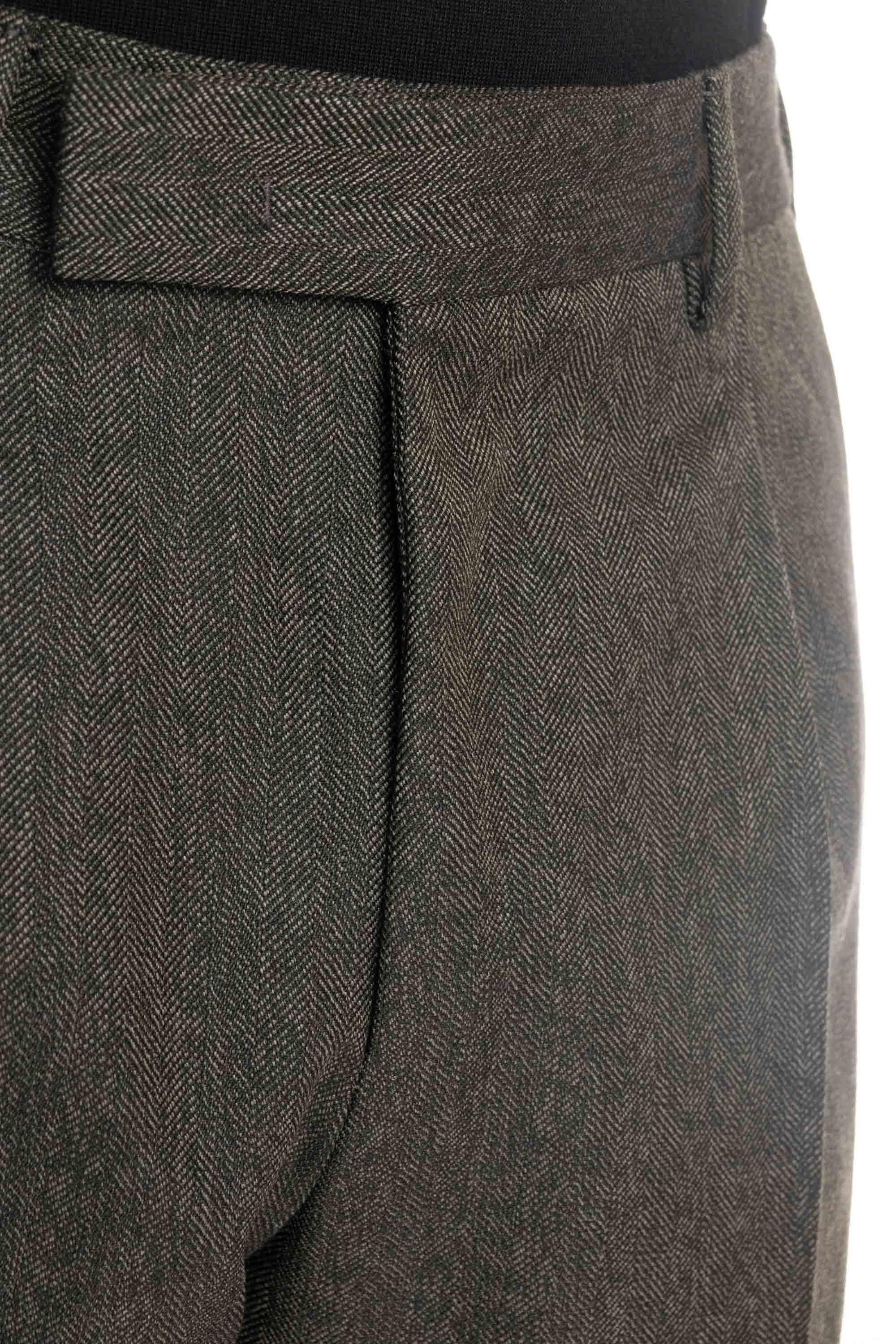 Pantalone in lana spina di pesce Rebel fit 1 pence RFZAZ40FWD MR80/2 0440 PT Torino