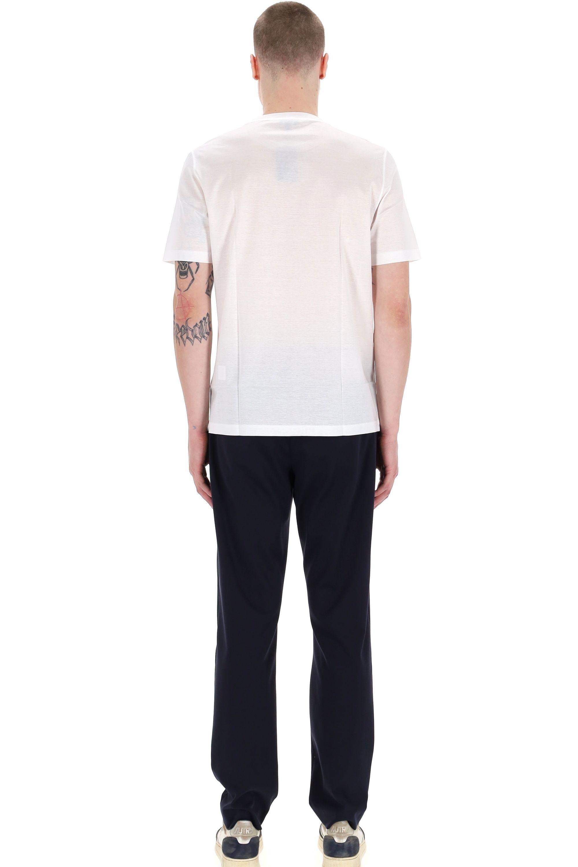 T-shirt in cotone mercerizzato 60533 74002/2 001 Barba