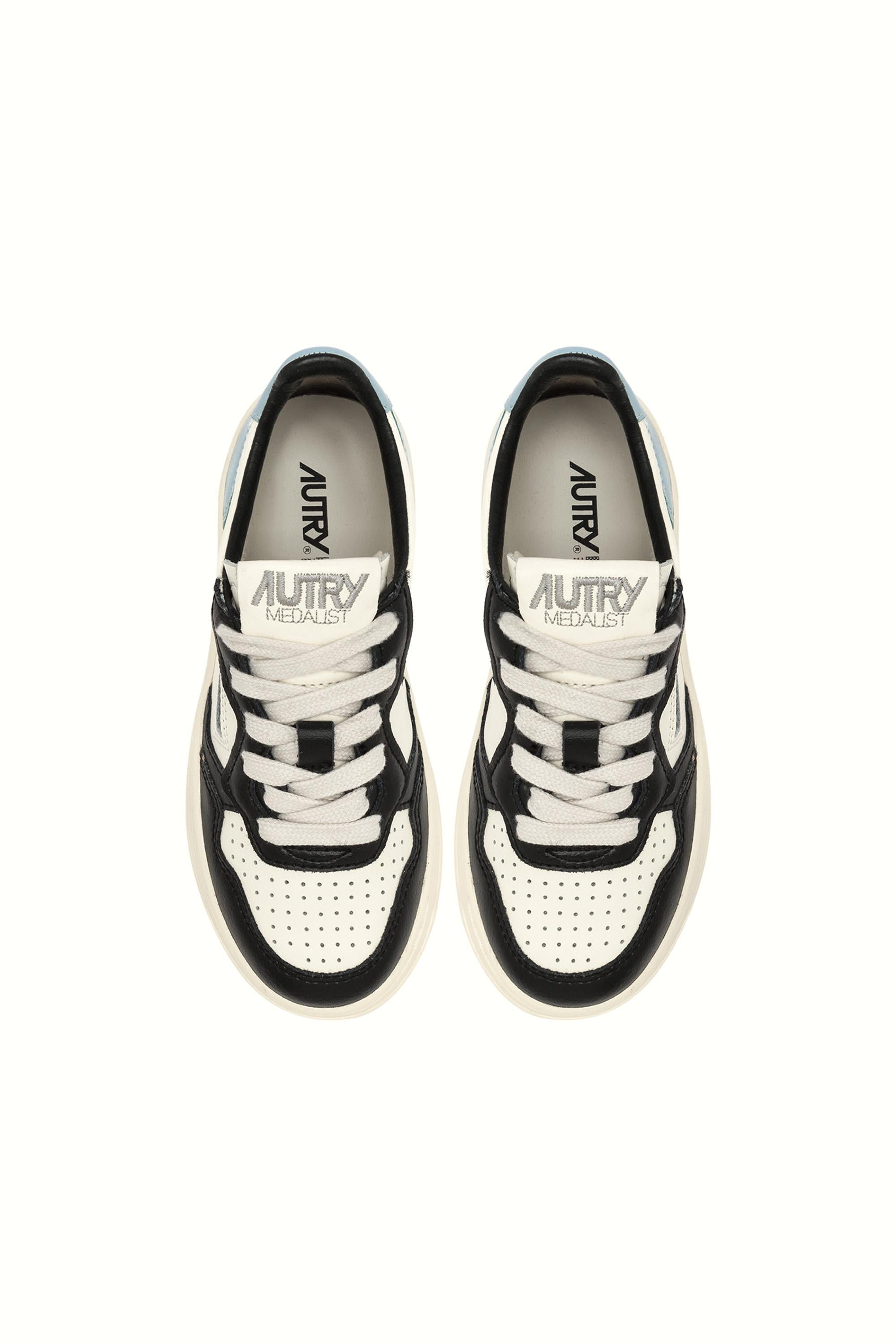 Sneaker Medalist bambino multicolor in pelle KULK 3F01 BK/WSWH/DRBL Autry