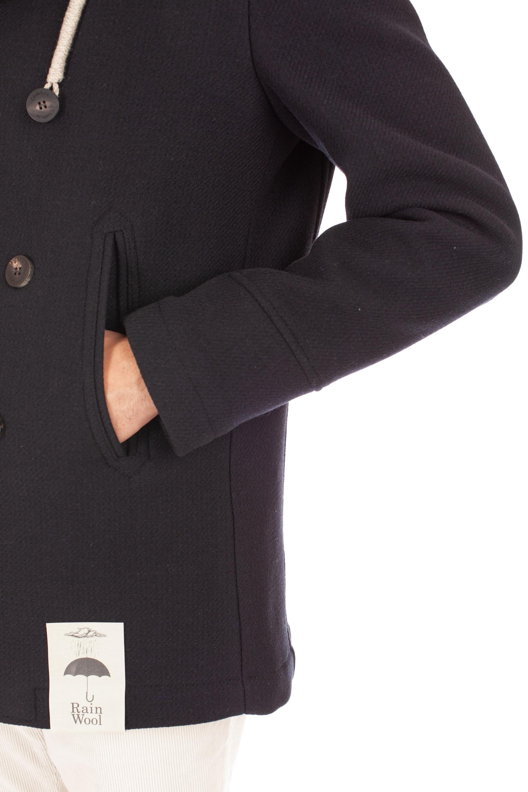Camplin Peacoat in lana con imbottitura air-warm PEACOAT ISLAND/2 BN S