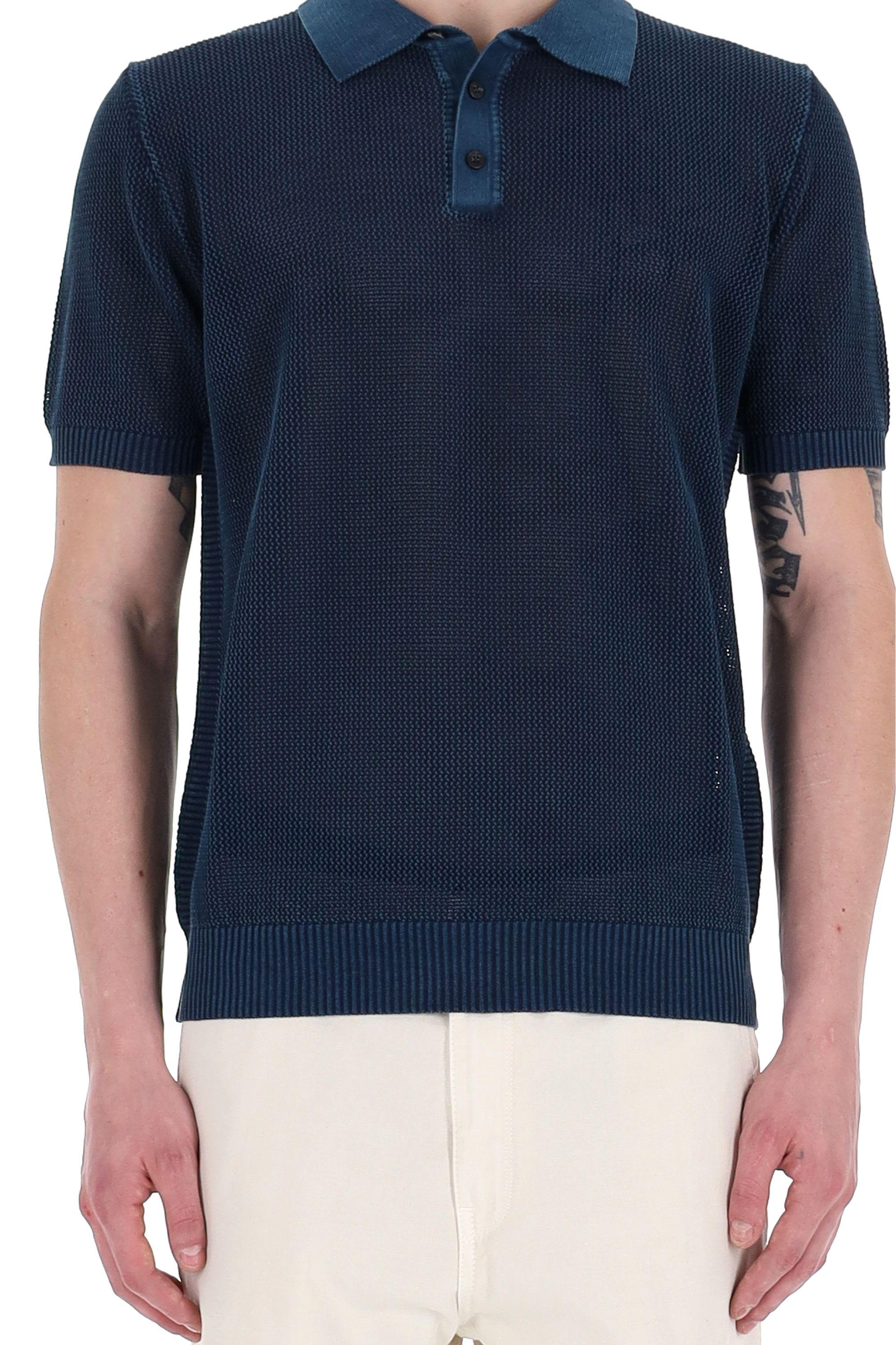 Roberto Collina Polo in cotone lavorazione a punto aperto RB12124 RB1210