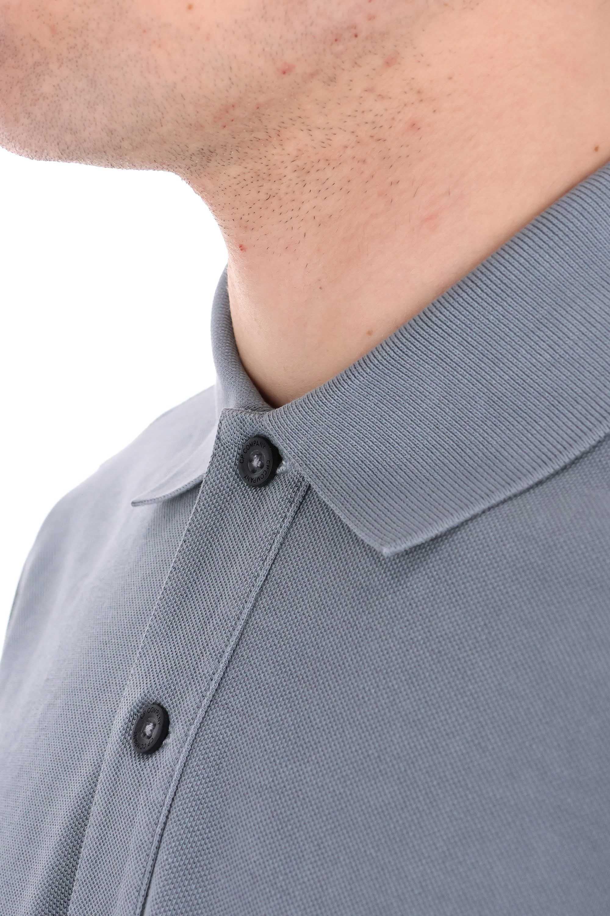 Polo in piquet di cotone 24/1 resist dyed MPL180A11 0300R-2 872 CP Company