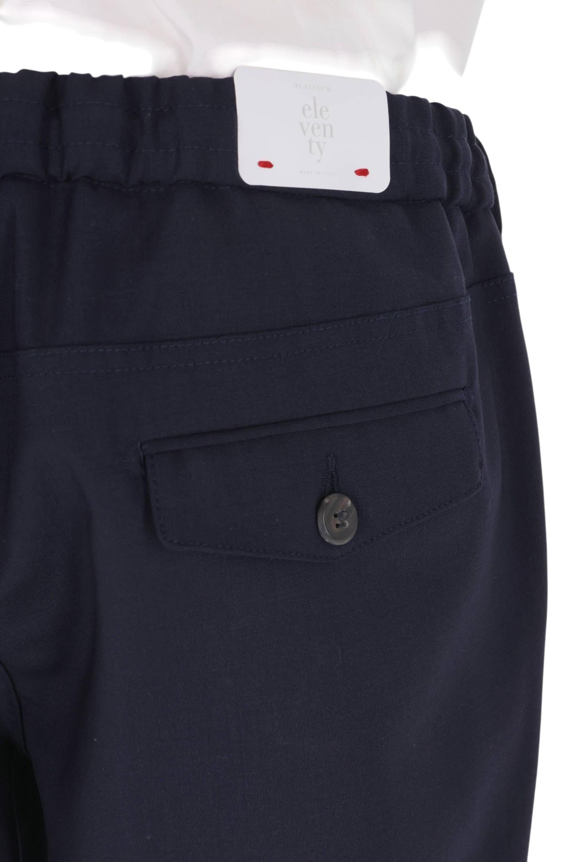 Eleventy Pantalone jogger in lana vergine bi-stretch X75PANB21 TES0A053/2 11N