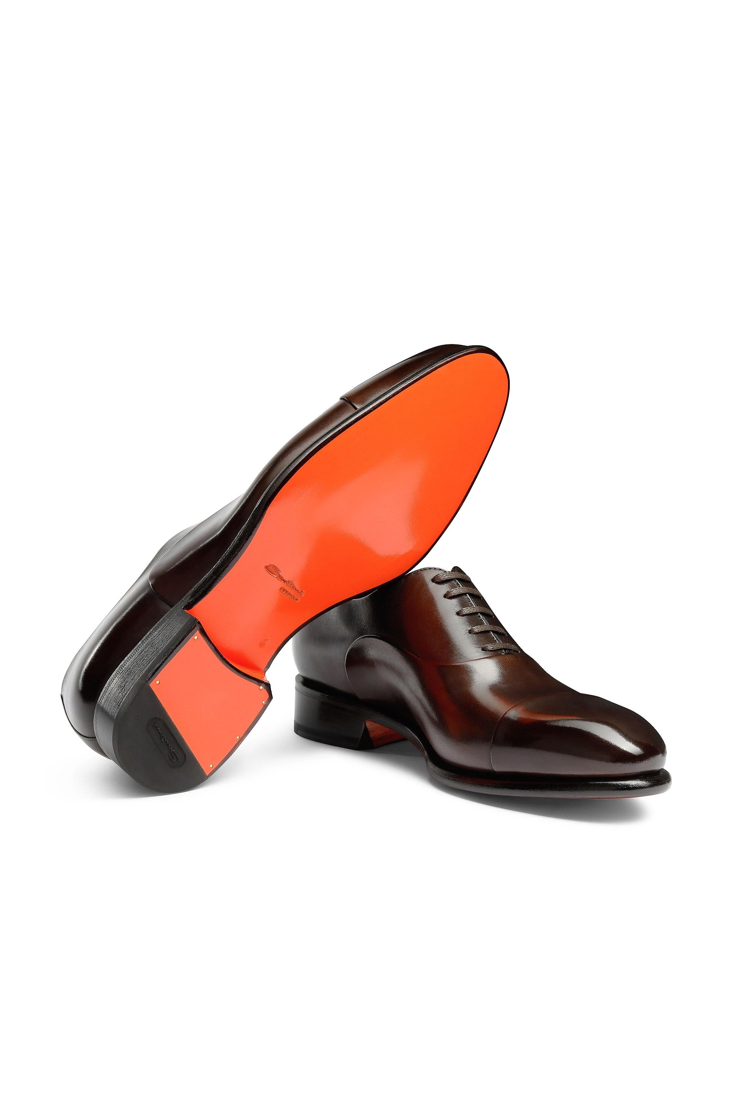 Santoni Scarpa stringata oxford in pelle anticata mod. Isaac MCCR12621MC1HVVD/2 T50