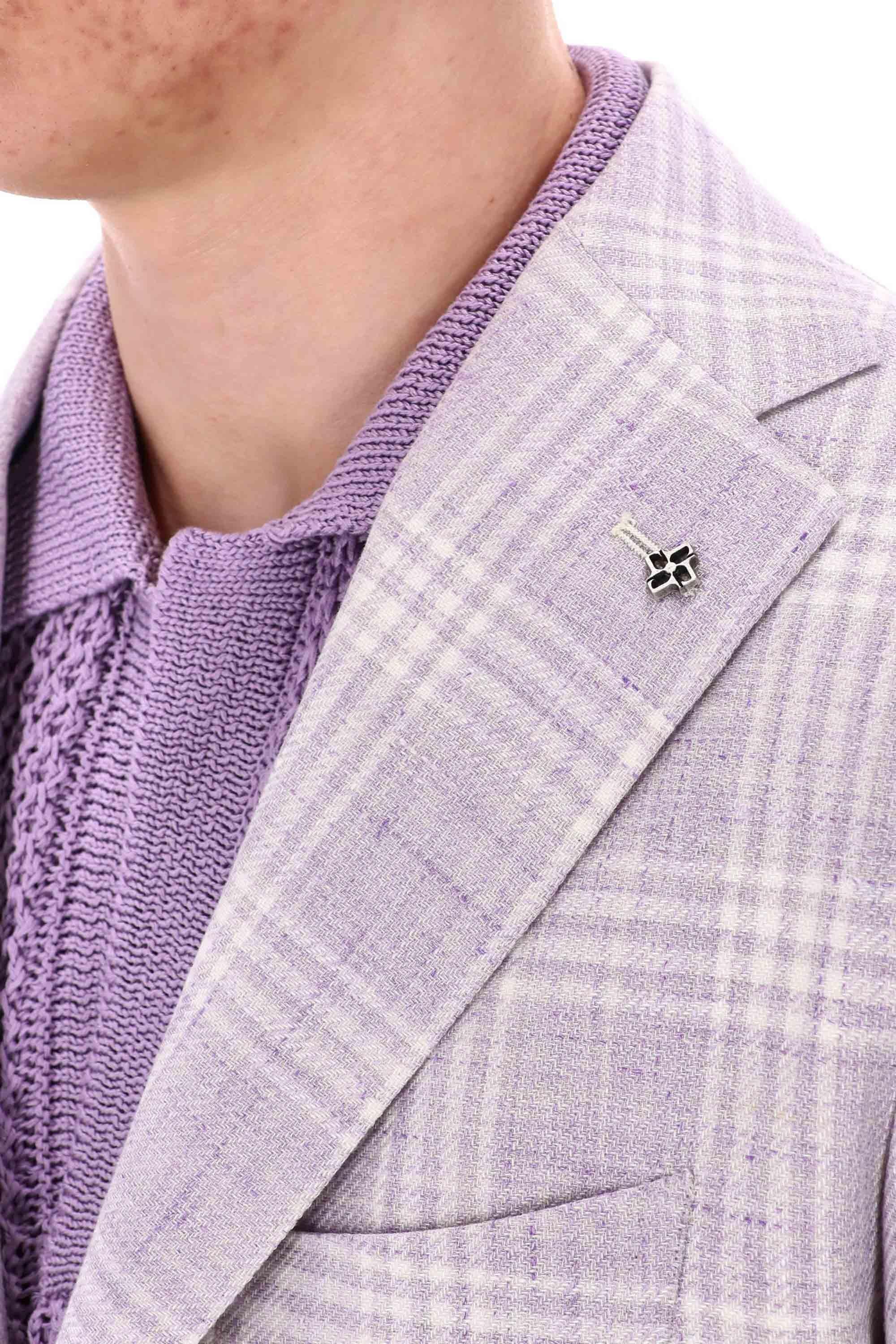 Giacca check in lino-lana linea Montecarlo 1SMC22K-520002 L1051 Tagliatore