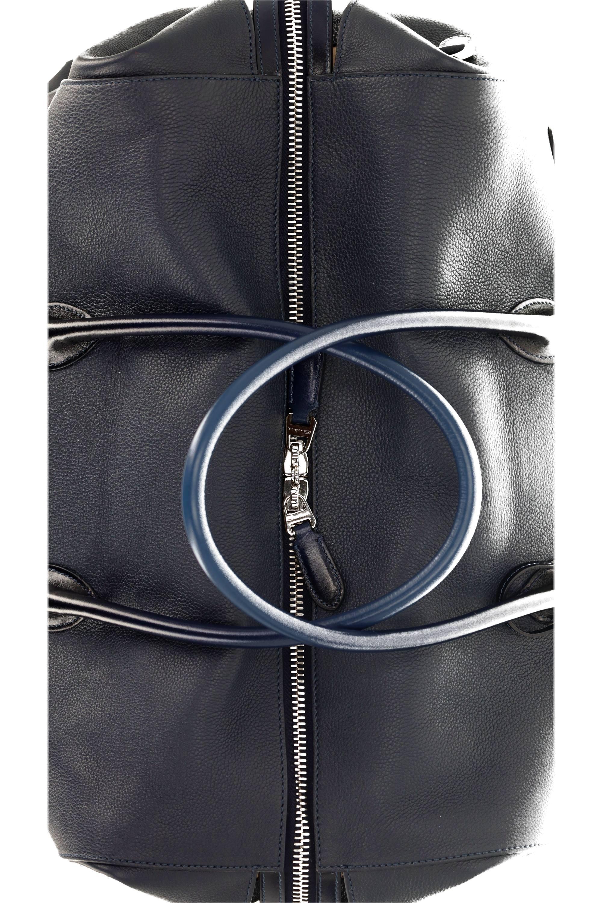 Santoni Borsa da viaggio in pelle UIBBA2646BS/2 U55