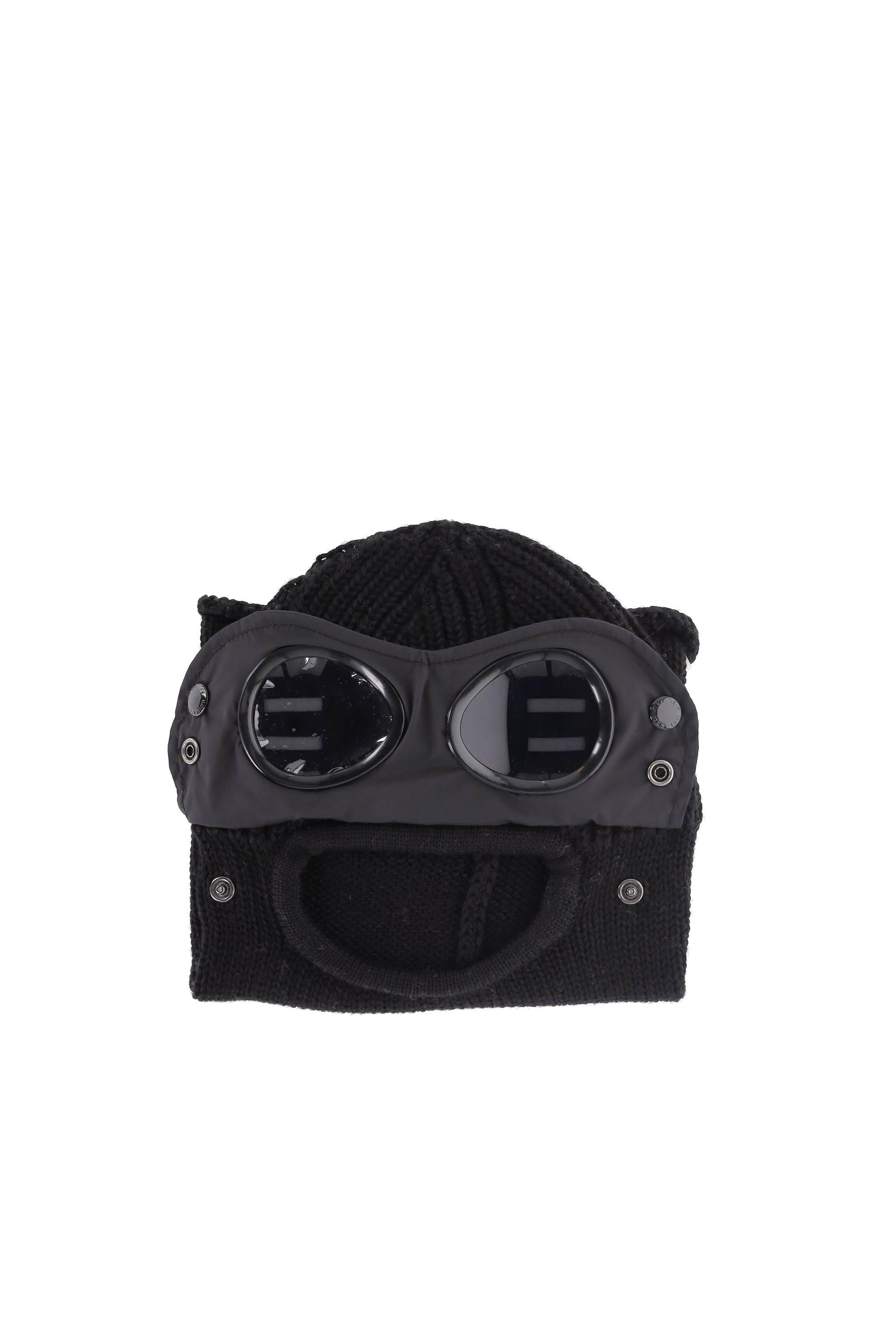 CP Company Passamontagna in lana con goggle 3321A-CAP NER