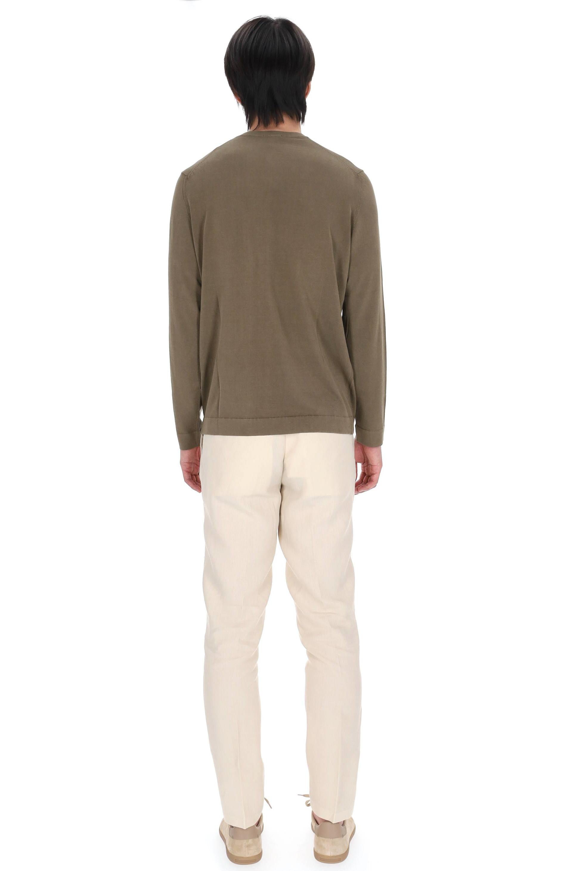 Drumohr Maglia girocollo in fine cotone frosted D0GF113NL 441