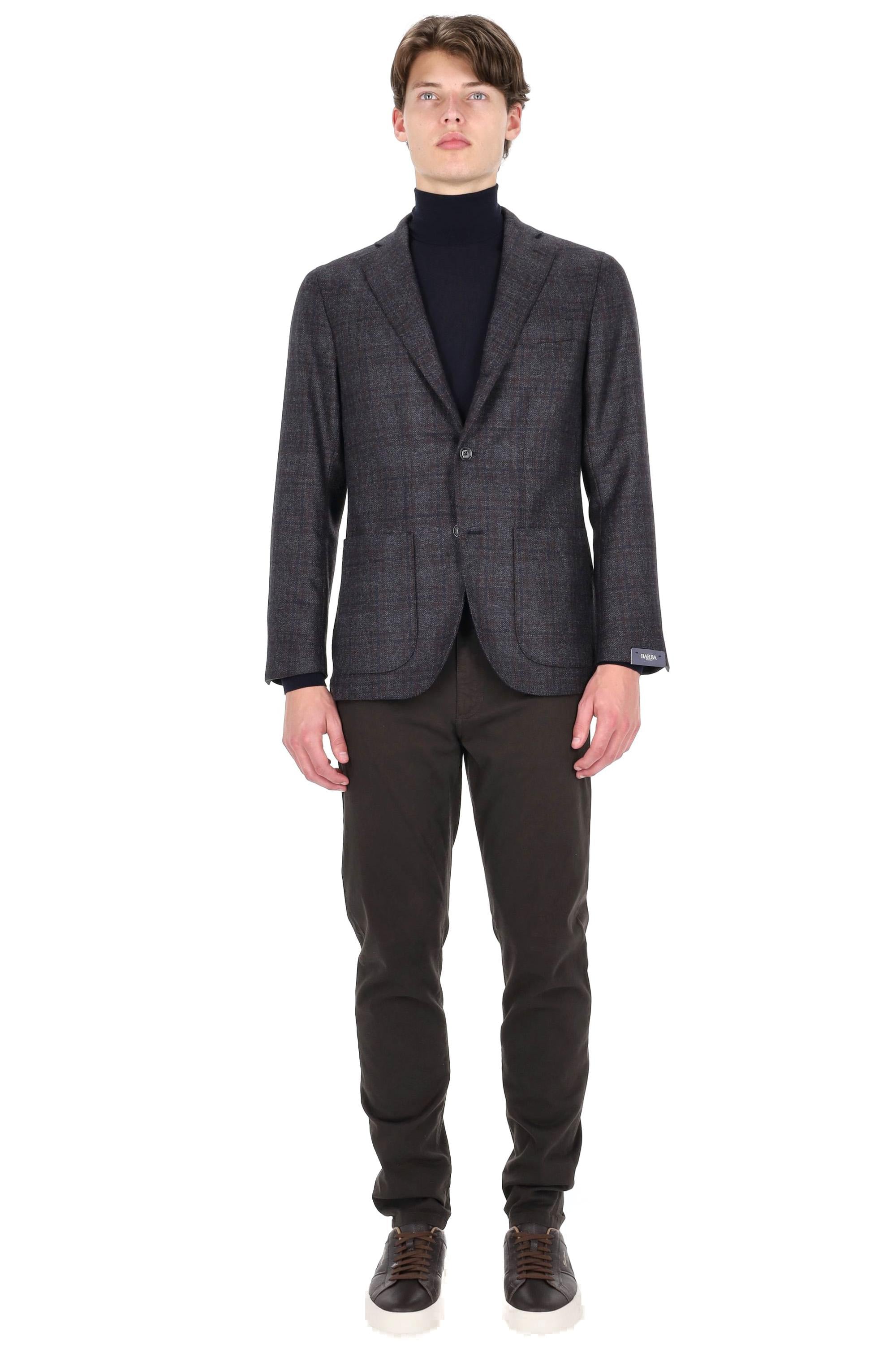 Barba Giacca sartoriale principe di Galles in lana vergine JJ__51052 0087