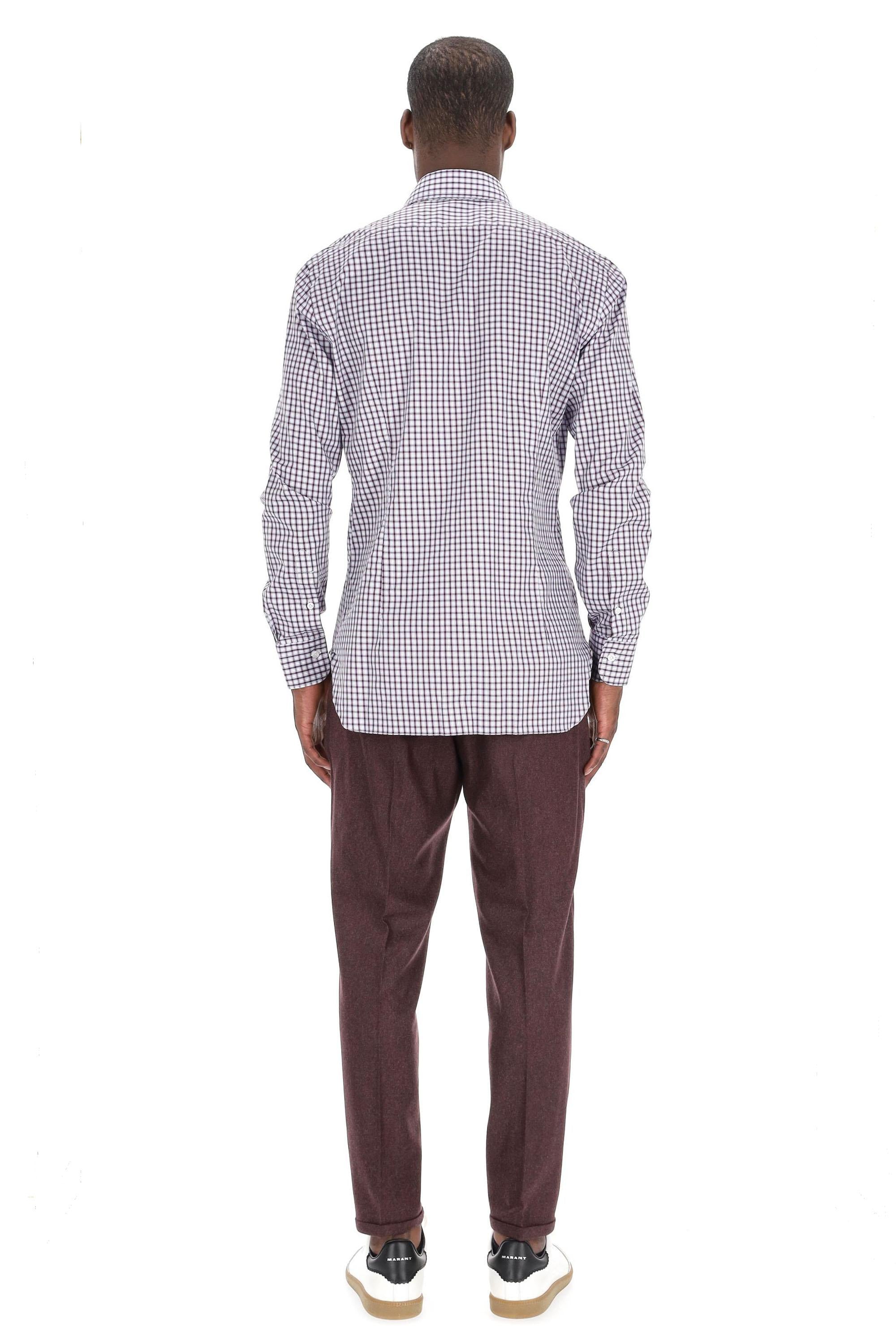 Camicia in cotone micro fantasia linea Culto K1U13P0150106.X 0001 Barba