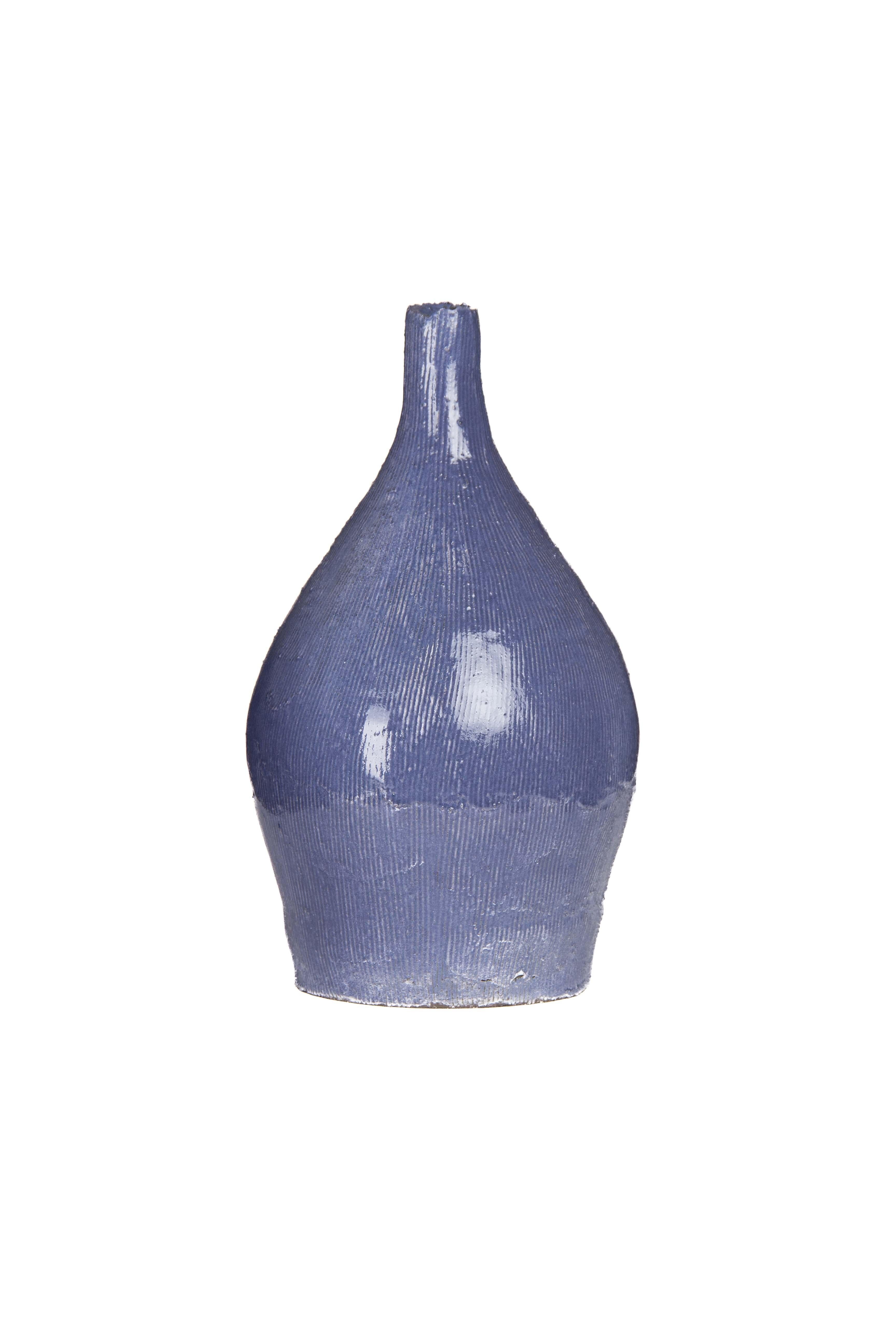 Il Setaccio Vaso artigianale in ceramica JAR 9 BLUA