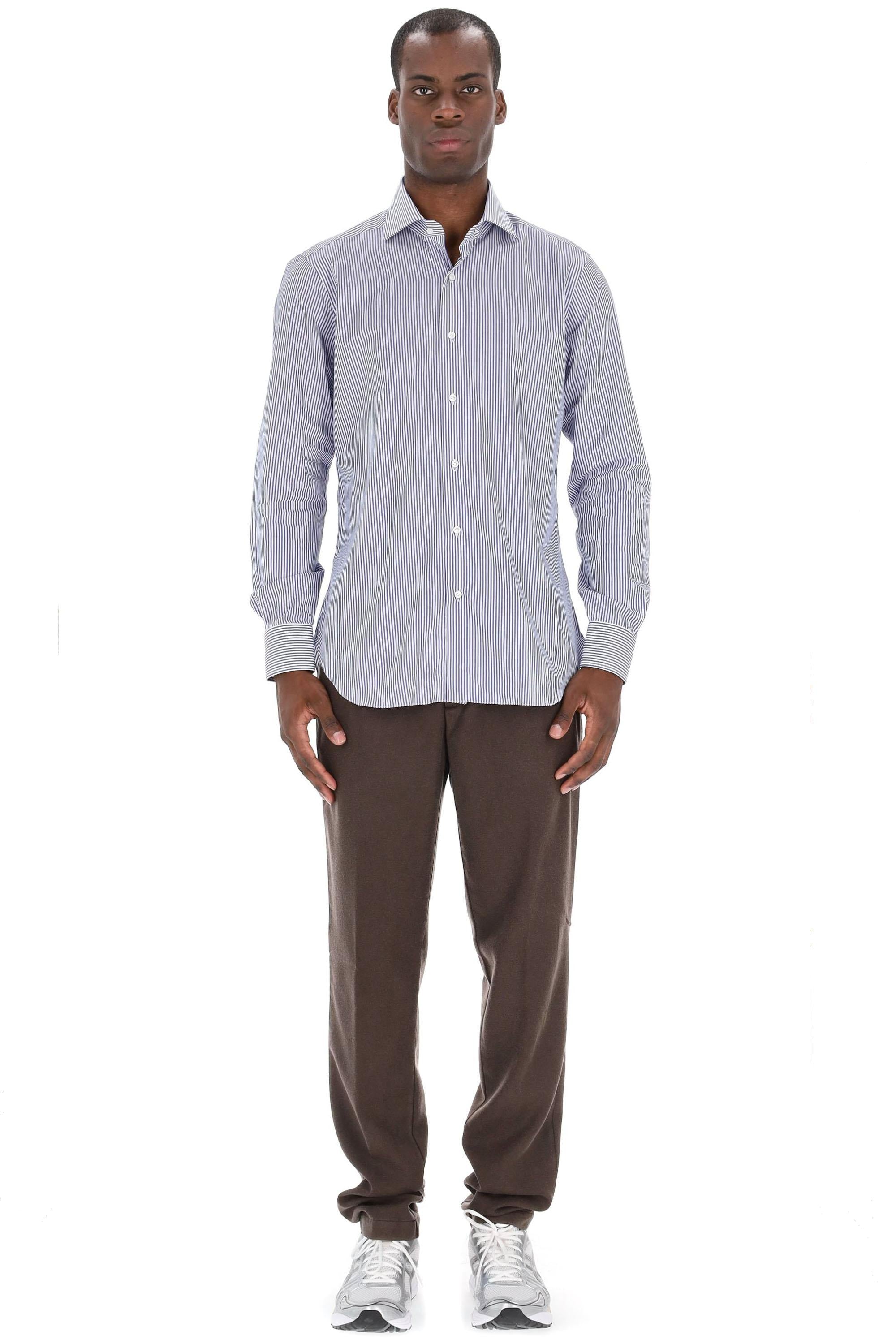 Camicia bacchettata in cotone linea Journey I1U13P01PZ8520U 0001 Barba