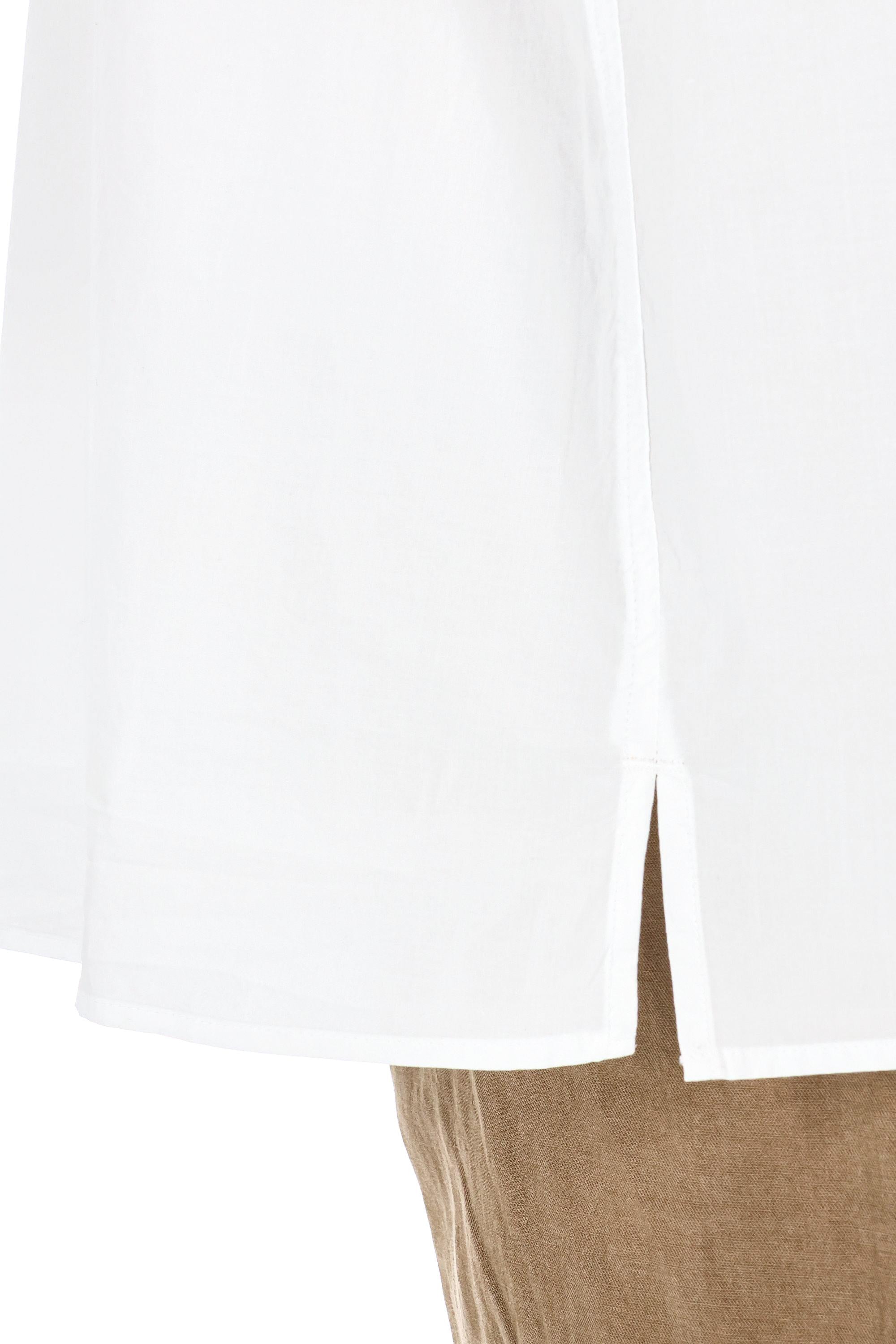 Officine Générale Camicia in popeline di cotone collo italiano MSHI002R WHIE
