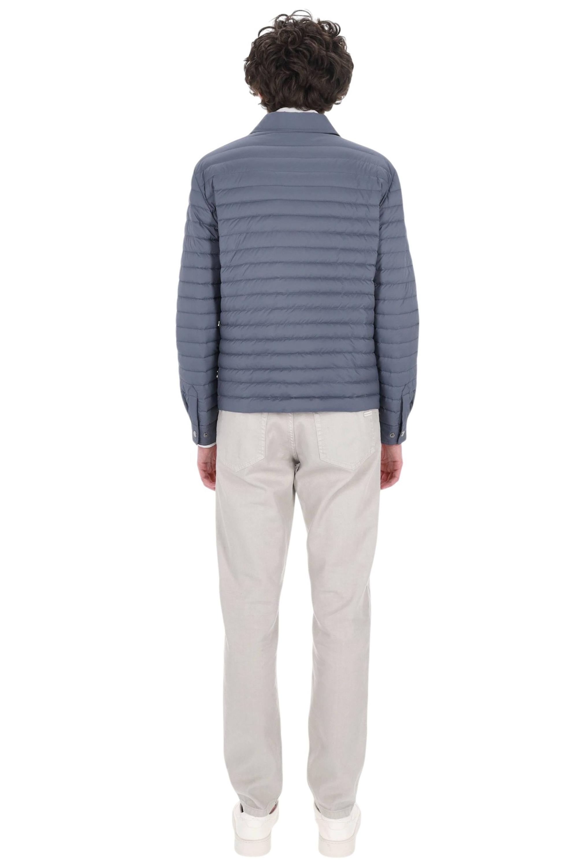 Moorer Piumino leggero con bottoni a pressione mod. Bersan-S3C BERSAN-S3 CHAMBRAY