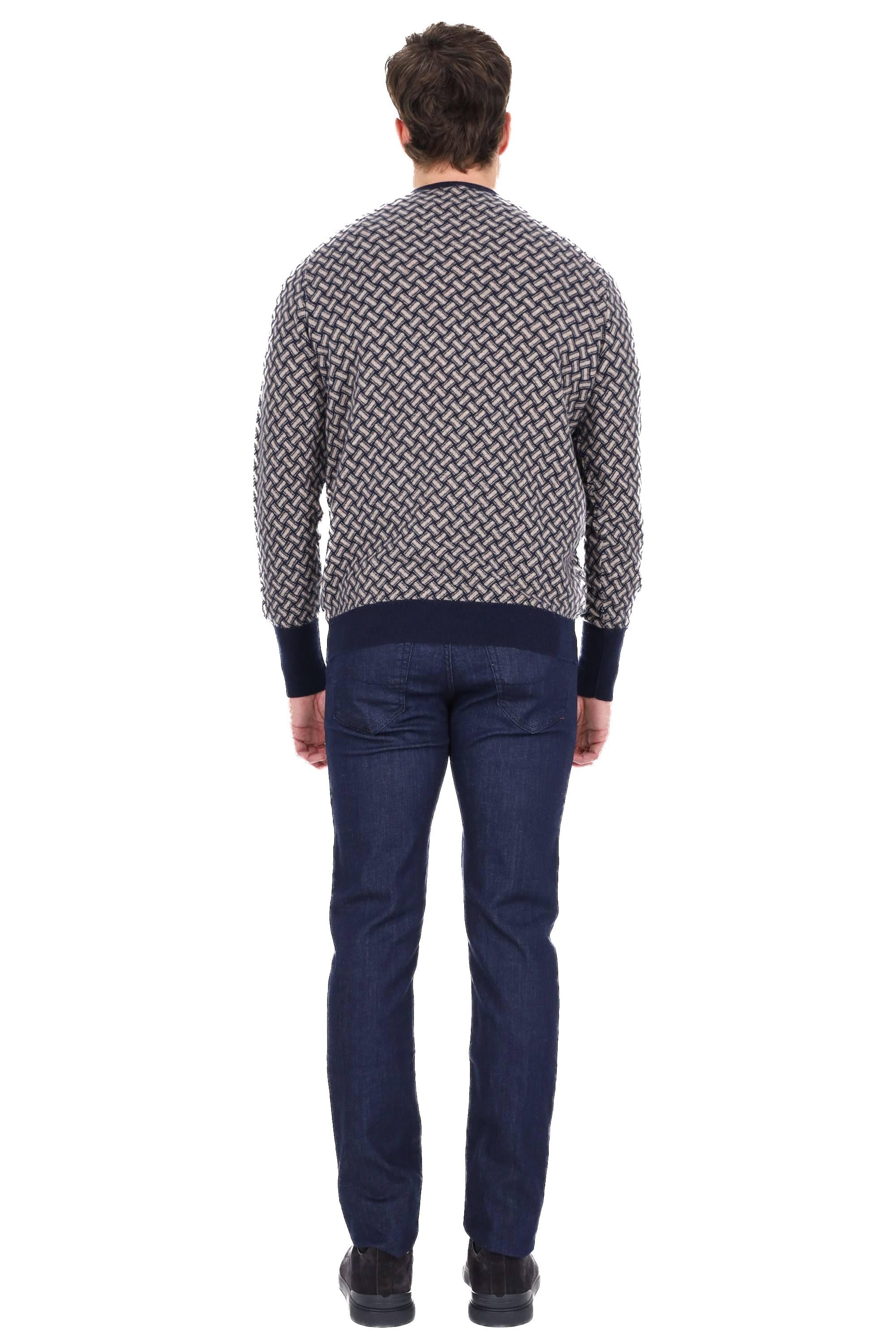 Drumohr Maglia girocollo biscottino in cashmere D2K481 RB62