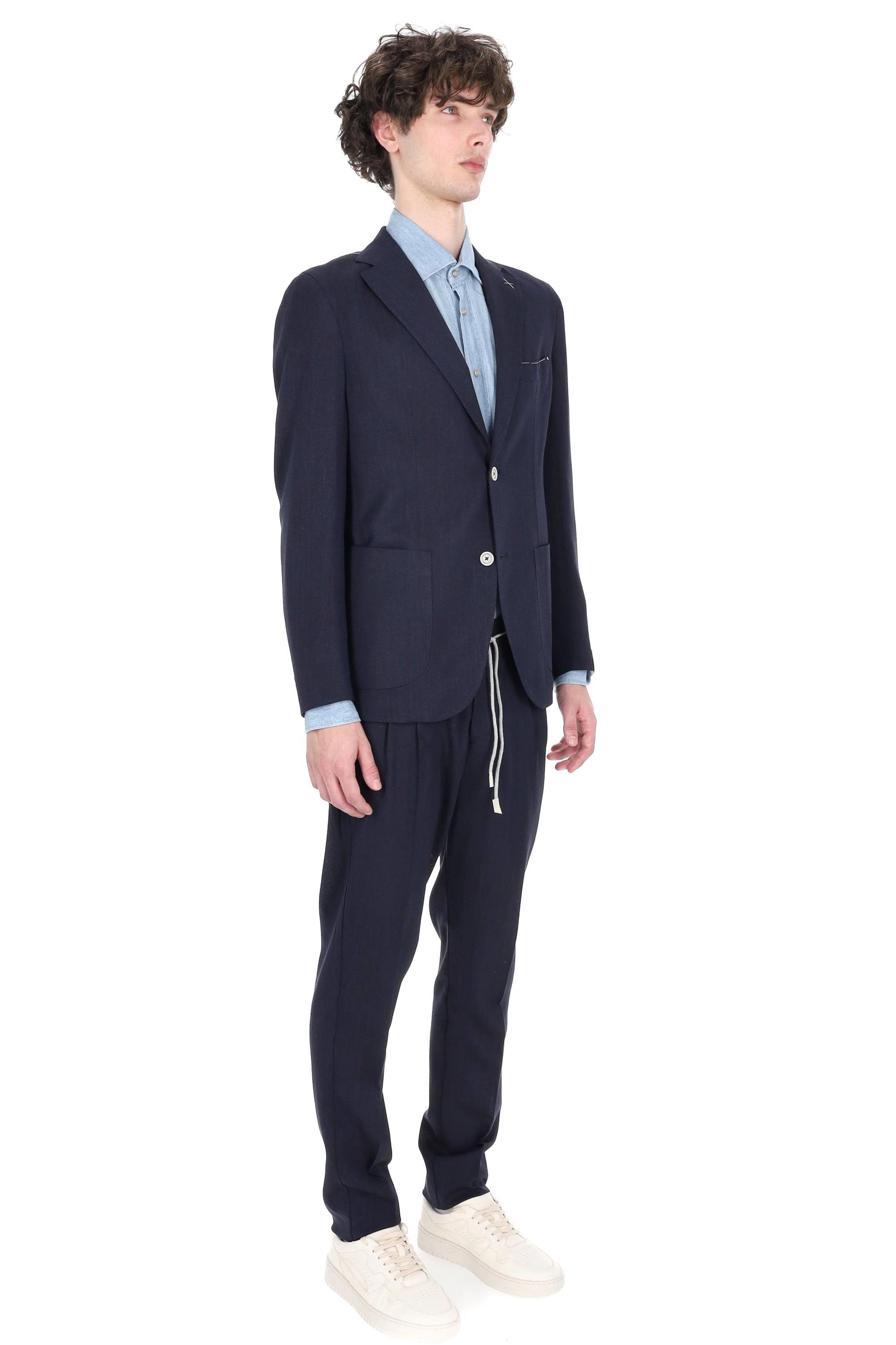 Eleventy Abito in lana-seta-lino tsssuto Loro Piana Summertime M75ABUC10 TES0I045/2 11