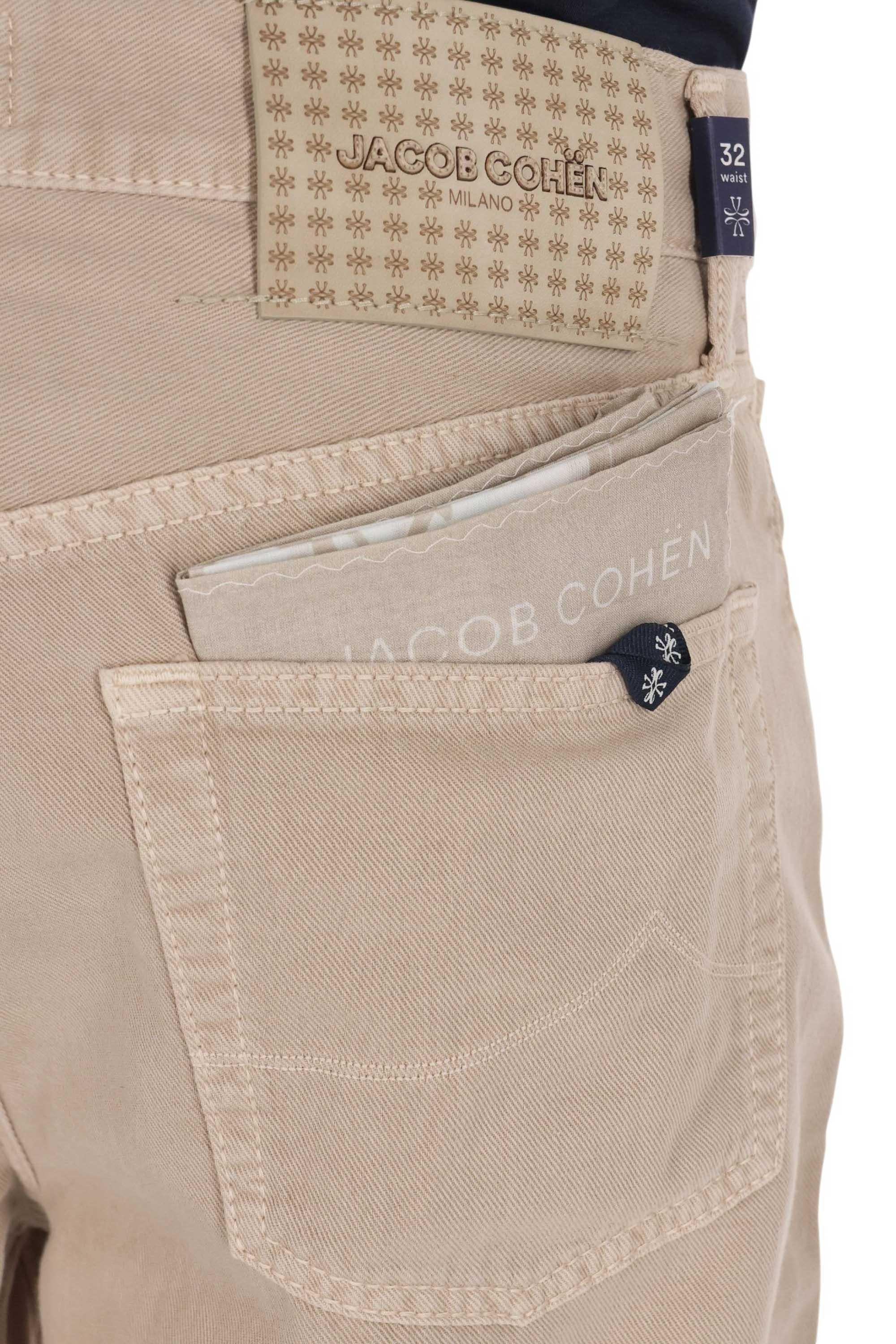 Jacob Cohen Jeans in puro cotone etichetta pelle Edo fit QE031-036-T864A/2 C99