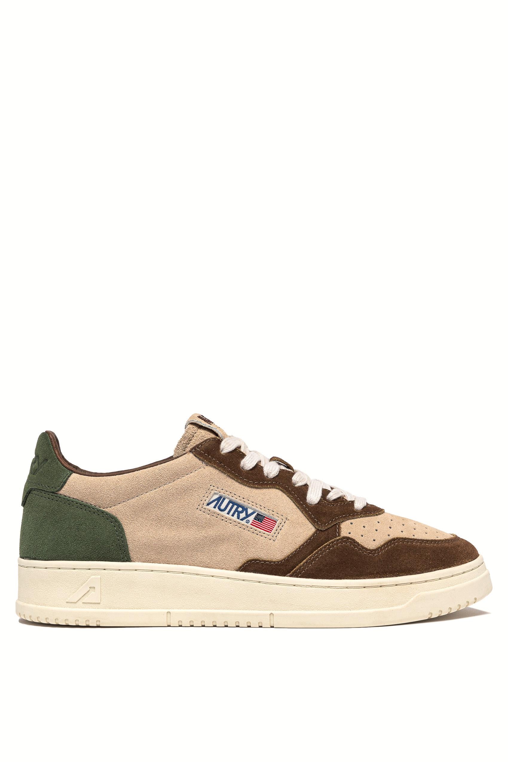 Sneaker triplo camoscio mod. Medalist AULM TS17 CAPPER/LAND Autry