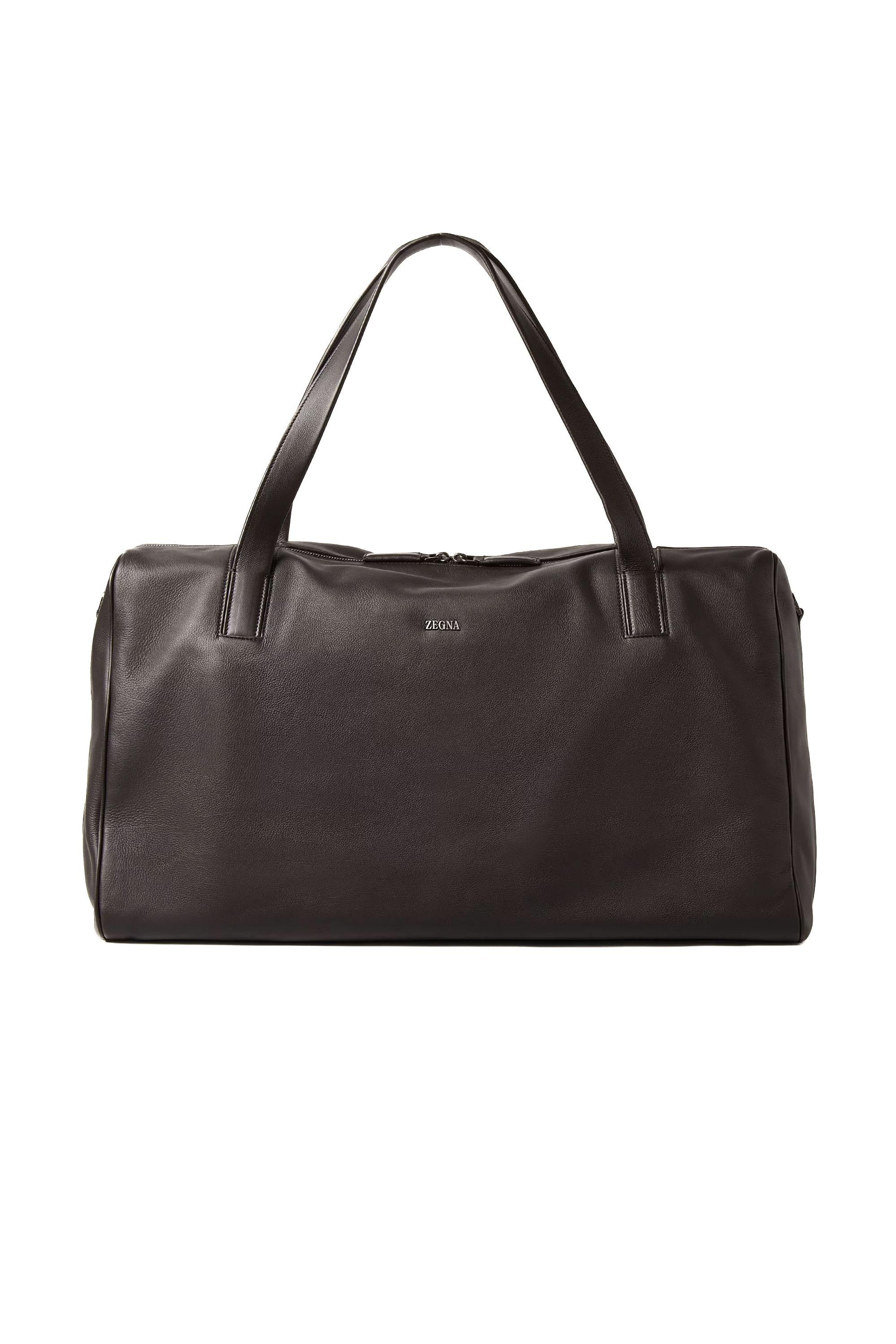 Zegna Borsa holdall in pelle second skin LHOTO-C2356Z AMO