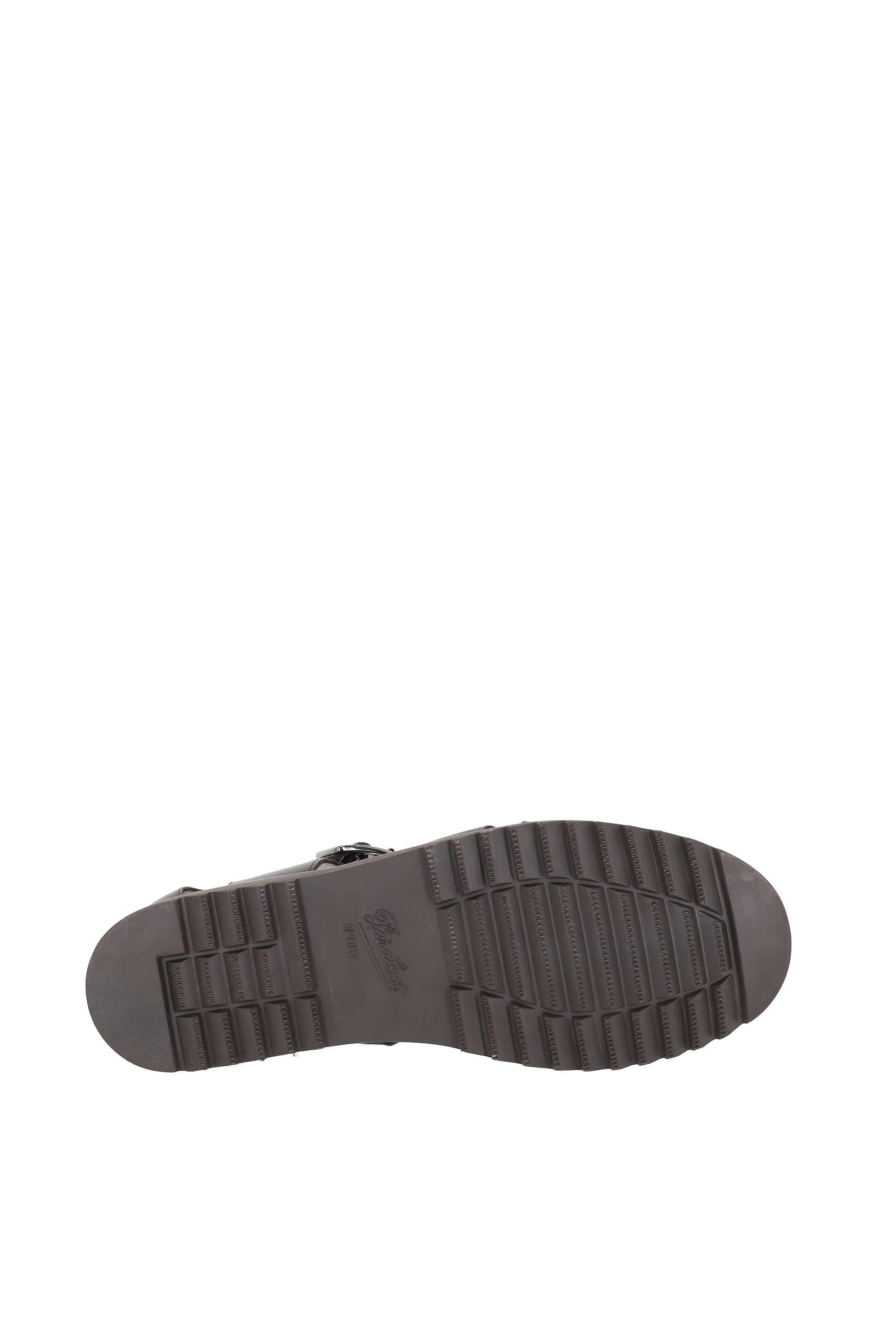 Paraboot Sandalo artigianale a ragnetto in pelle di vacchetta 123366 MARRON-LIS/GR CAFE