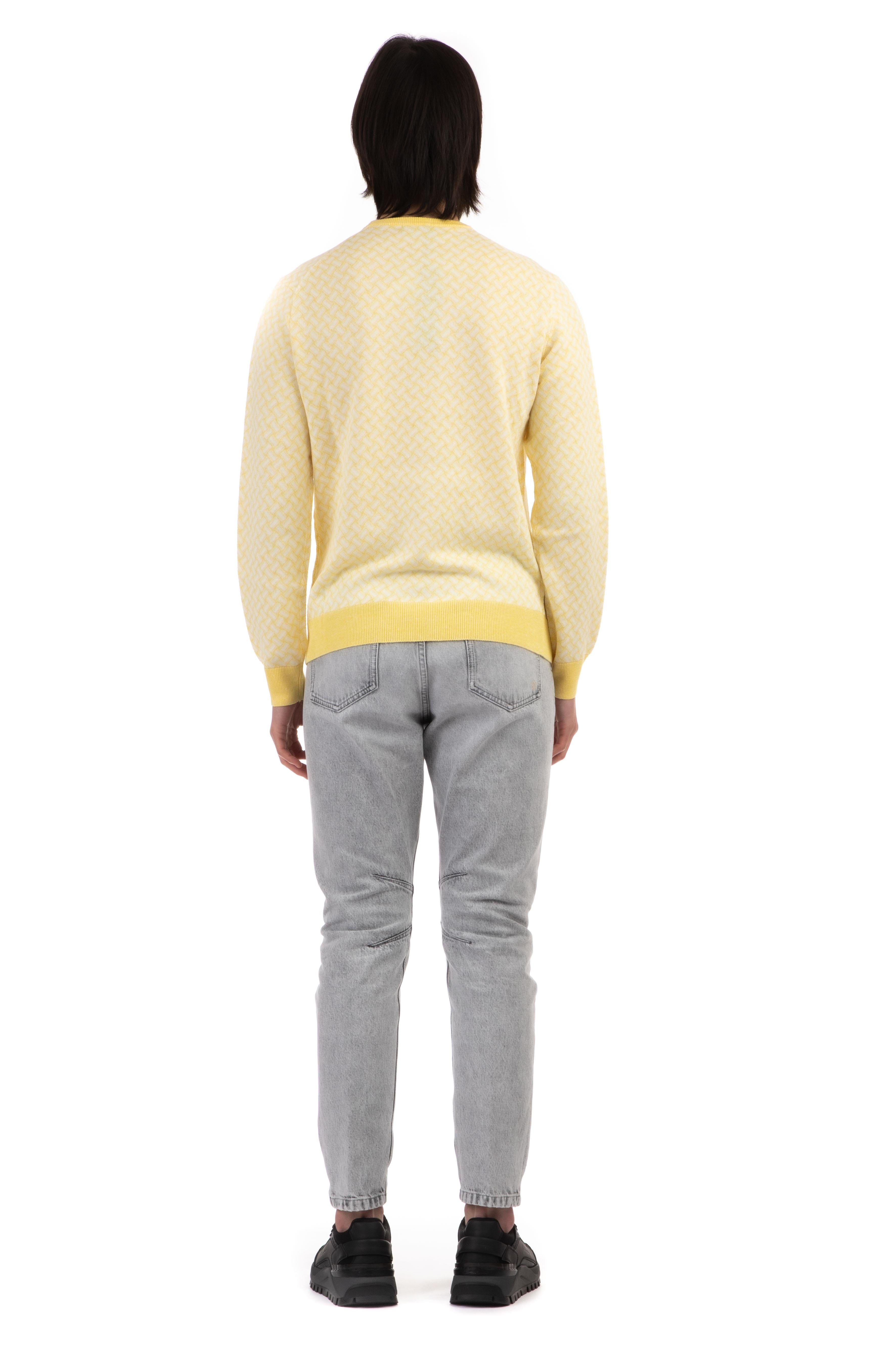 Maglia girocollo in lino-cotone biscottino D9LZ113N/2 B03 Drumohr