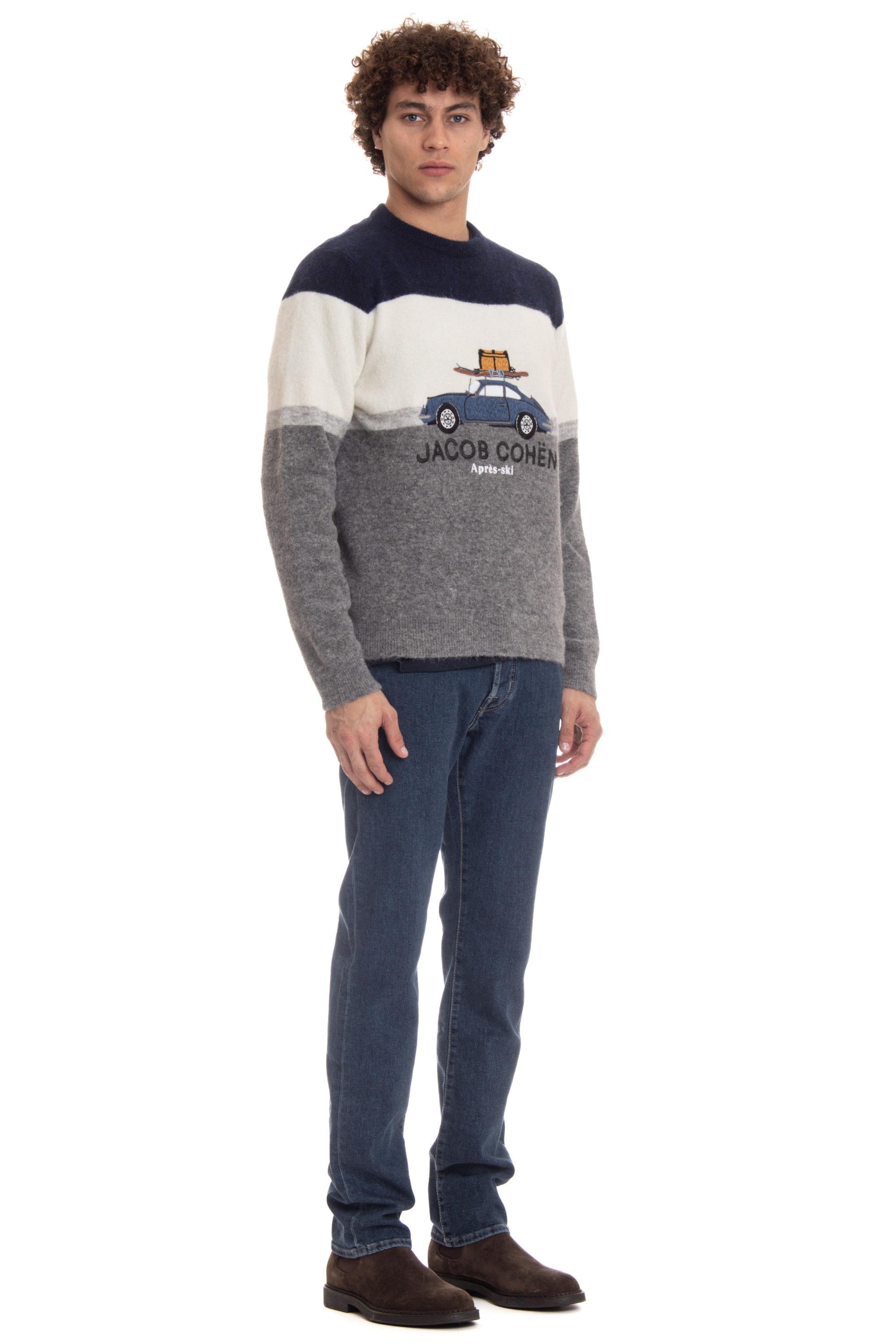 Maglia girocollo natalizia in alpaca-lana Apres-Ski R01 11 X 1584 4007 Jacob Cohen