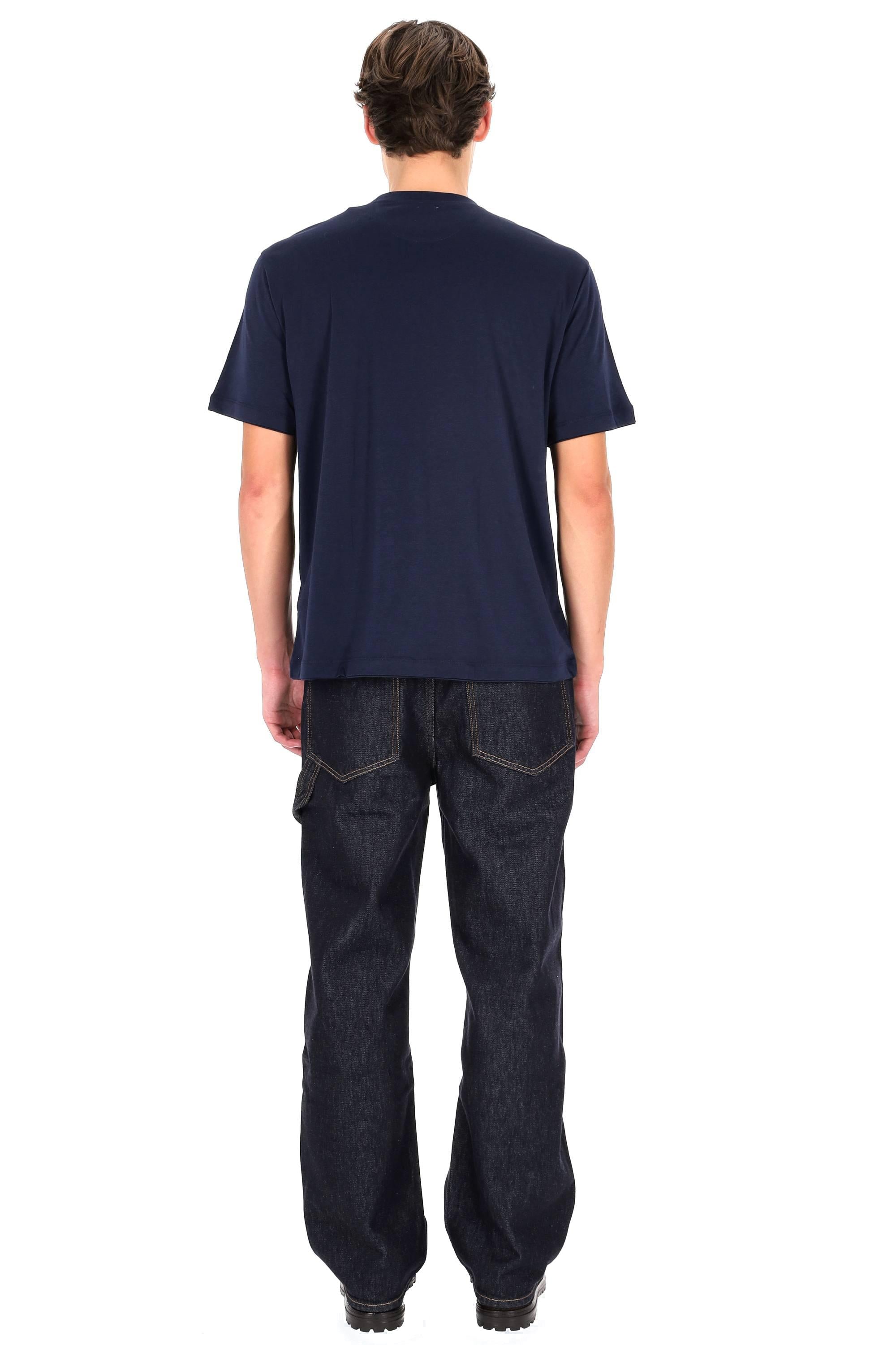 Eleventy T-shirt in cotone con doppi profili tono su tono X75TSHK19 TES0K035 11