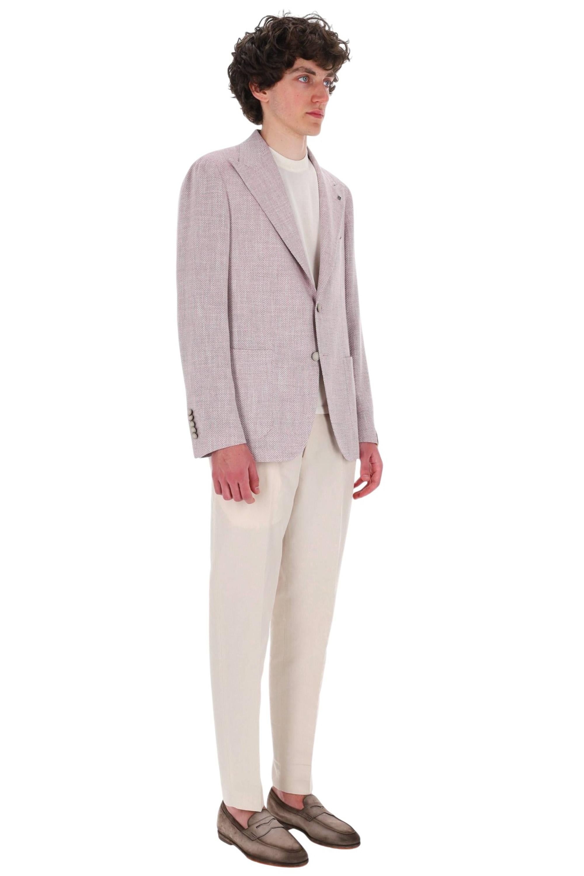 Tagliatore Giacca resca Pino Lerario in lana-lino-cotone tessuto C. Barberis Canonico G-PL26K C90059-2 EY871