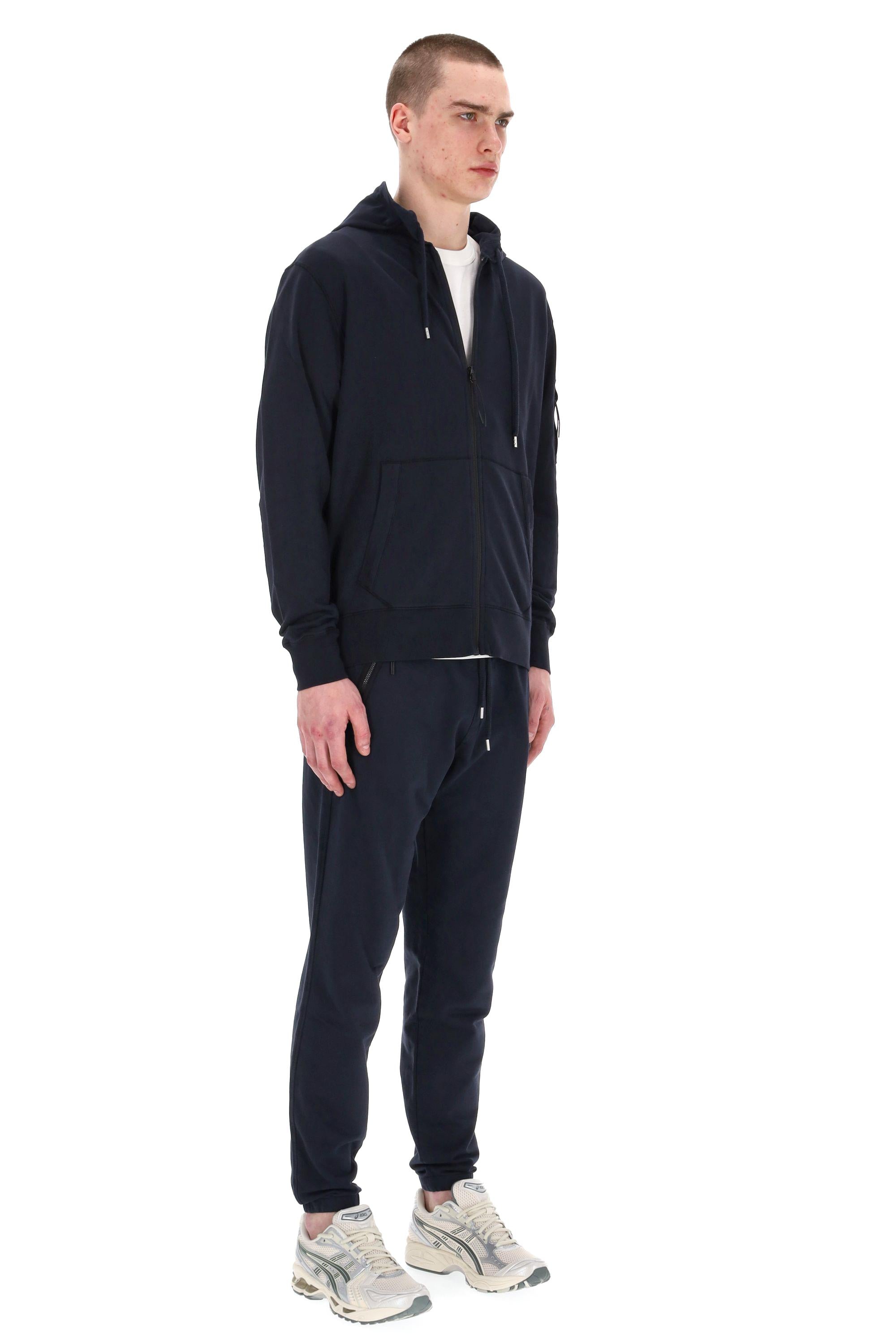 CP Company Felpa in leggero cotone con zip e cappuccio MSS057A00 2246G 888