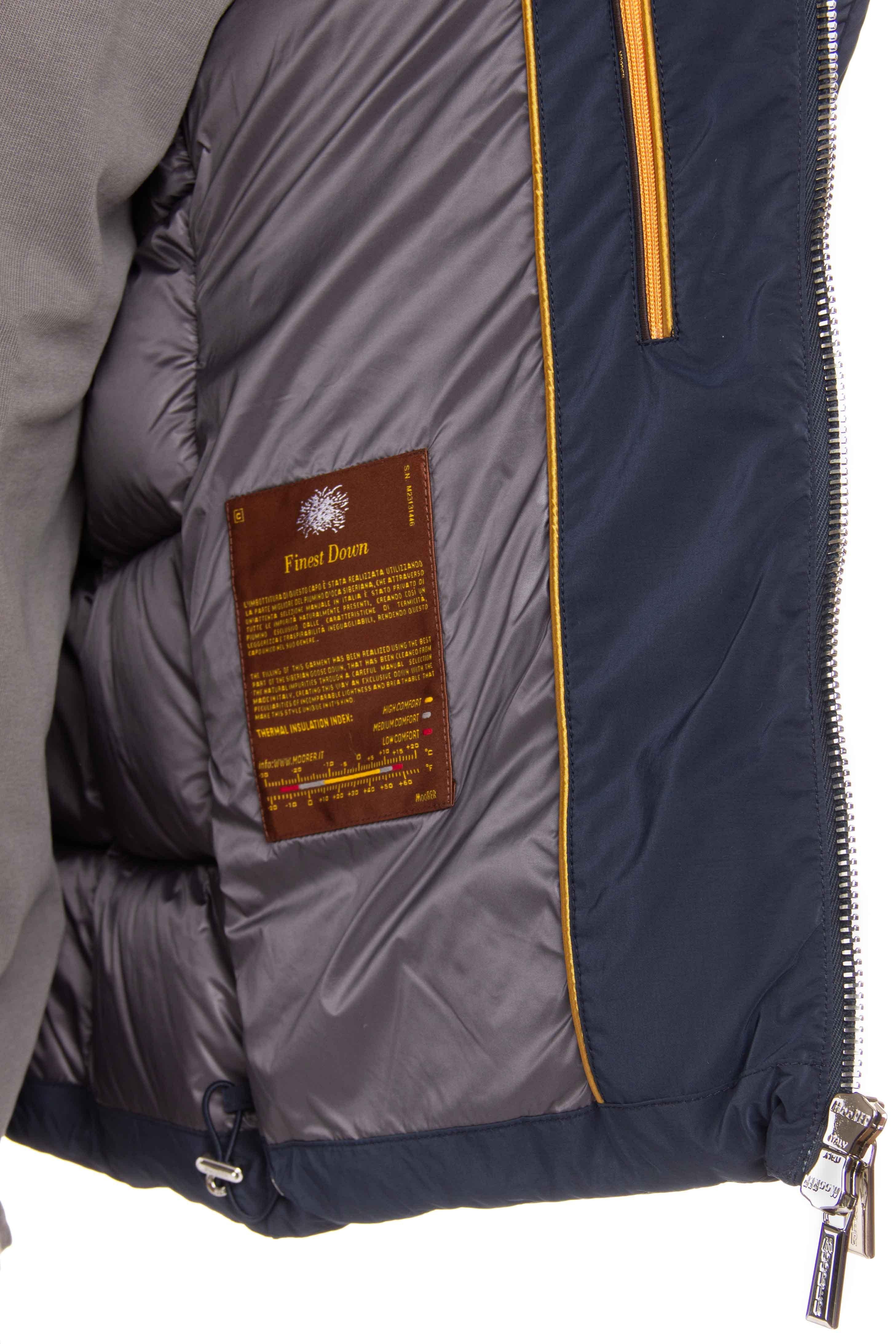 Piumino bomber con cappuccio modello Brett-Os BRETT-OS BLU Moorer
