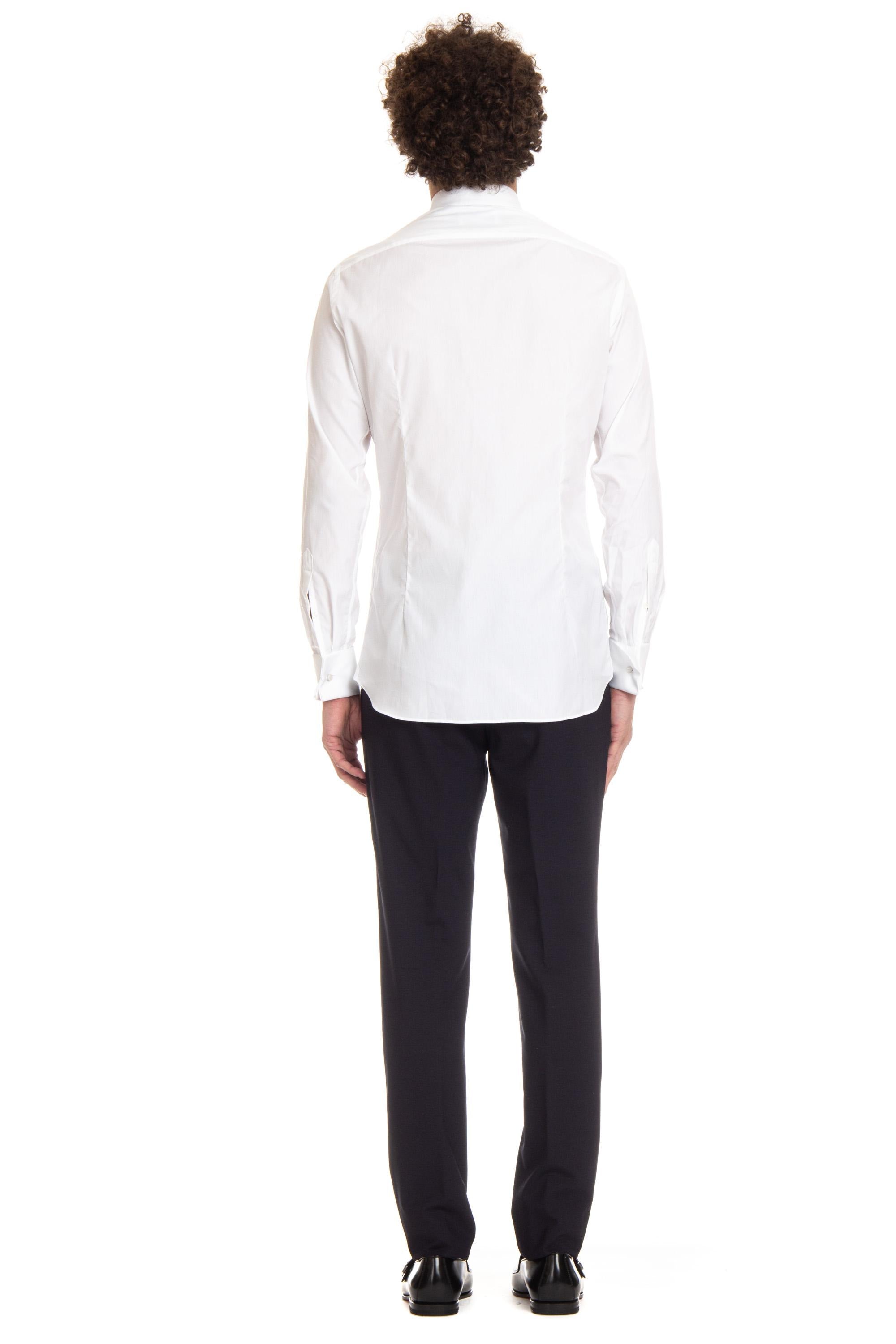 Lardini Camicia cerimonia con bottoni coperti EQASHER EQC1775 100