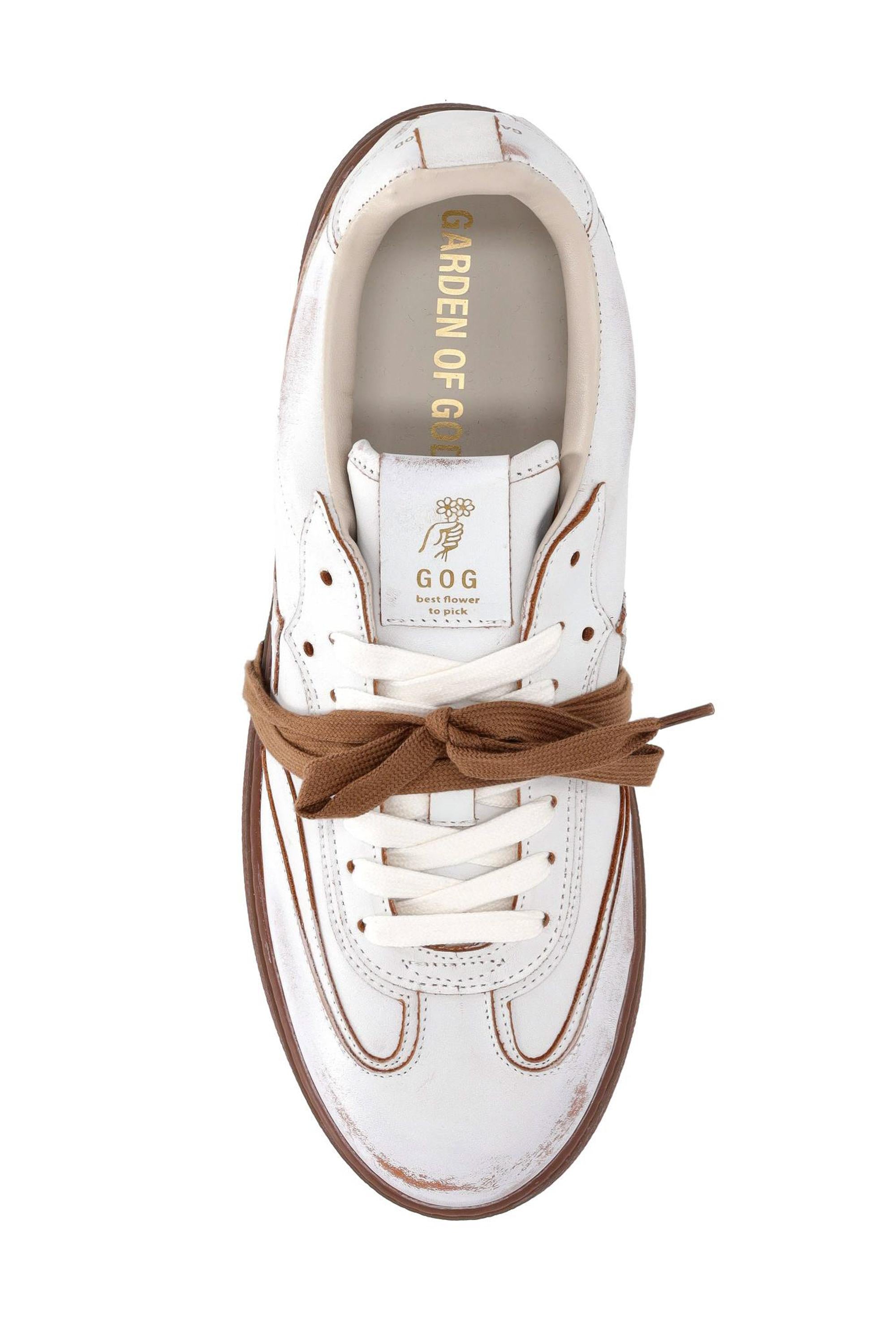 Garden of God Sneaker in pelle faded modello Earth EARTH LEA/3 WHITE FADE