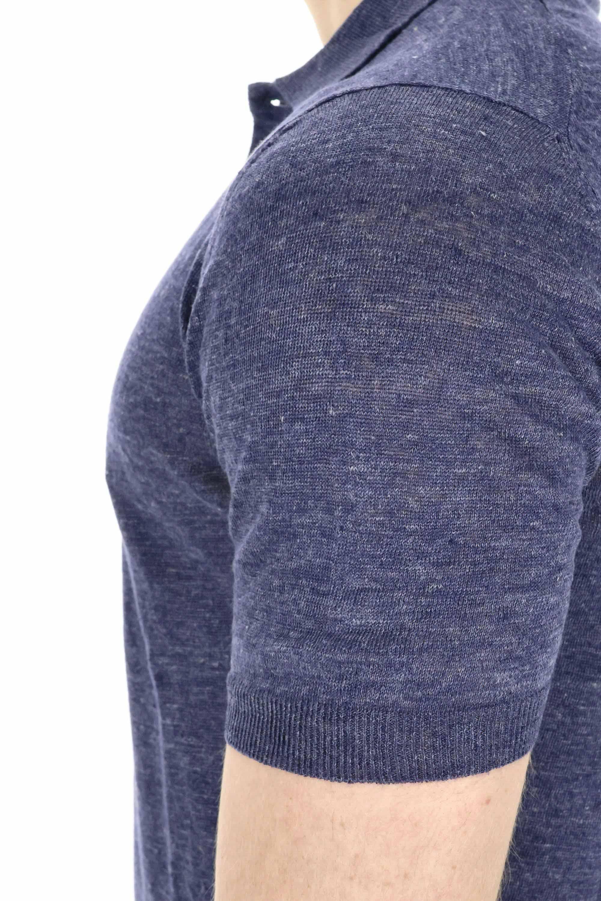 Polo in puro lino melange 24804 57587/2 590 Barba