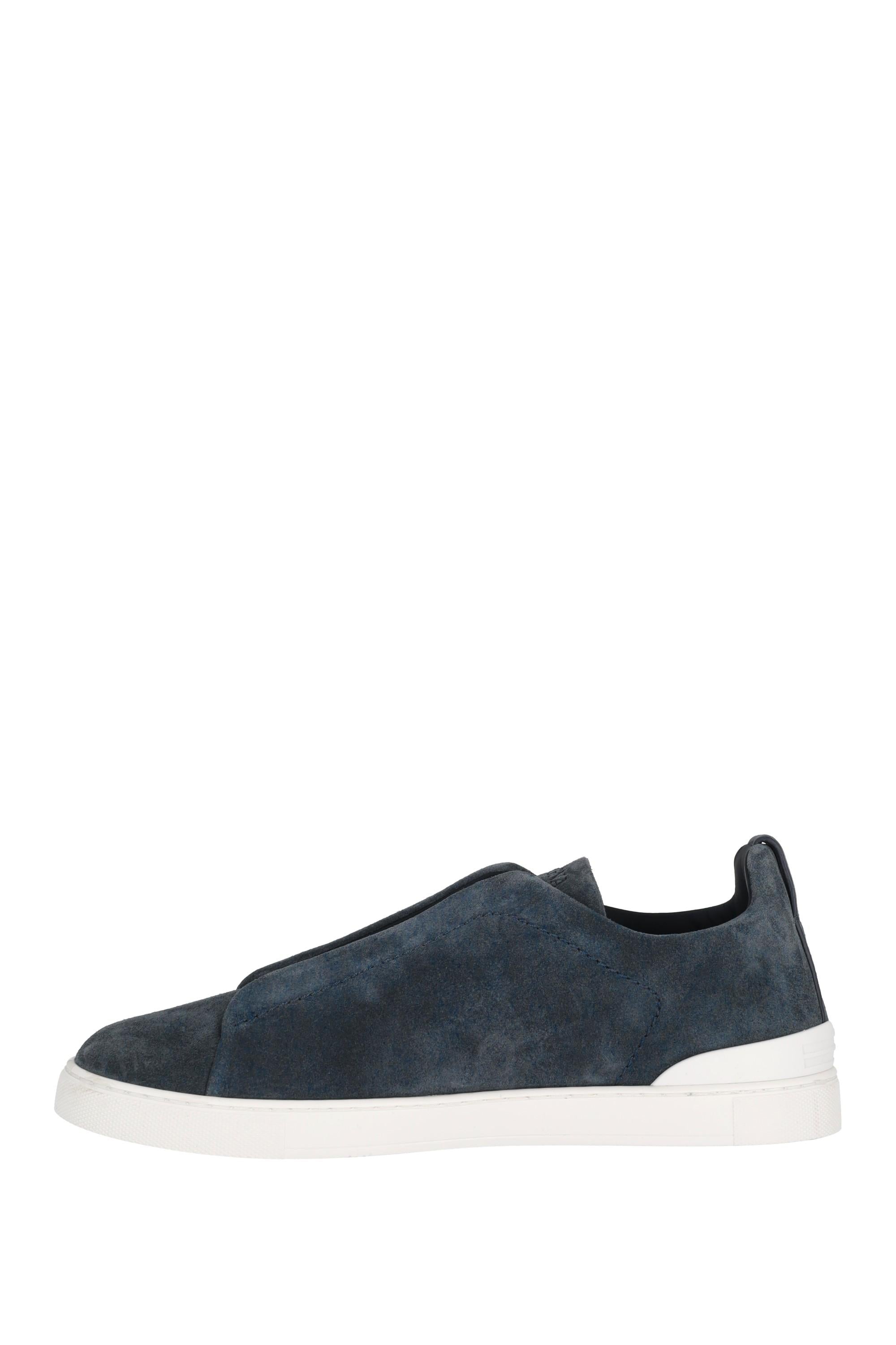 Zegna Sneakers Triple Stitch in camoscio RLHSOY S4667Z FDE