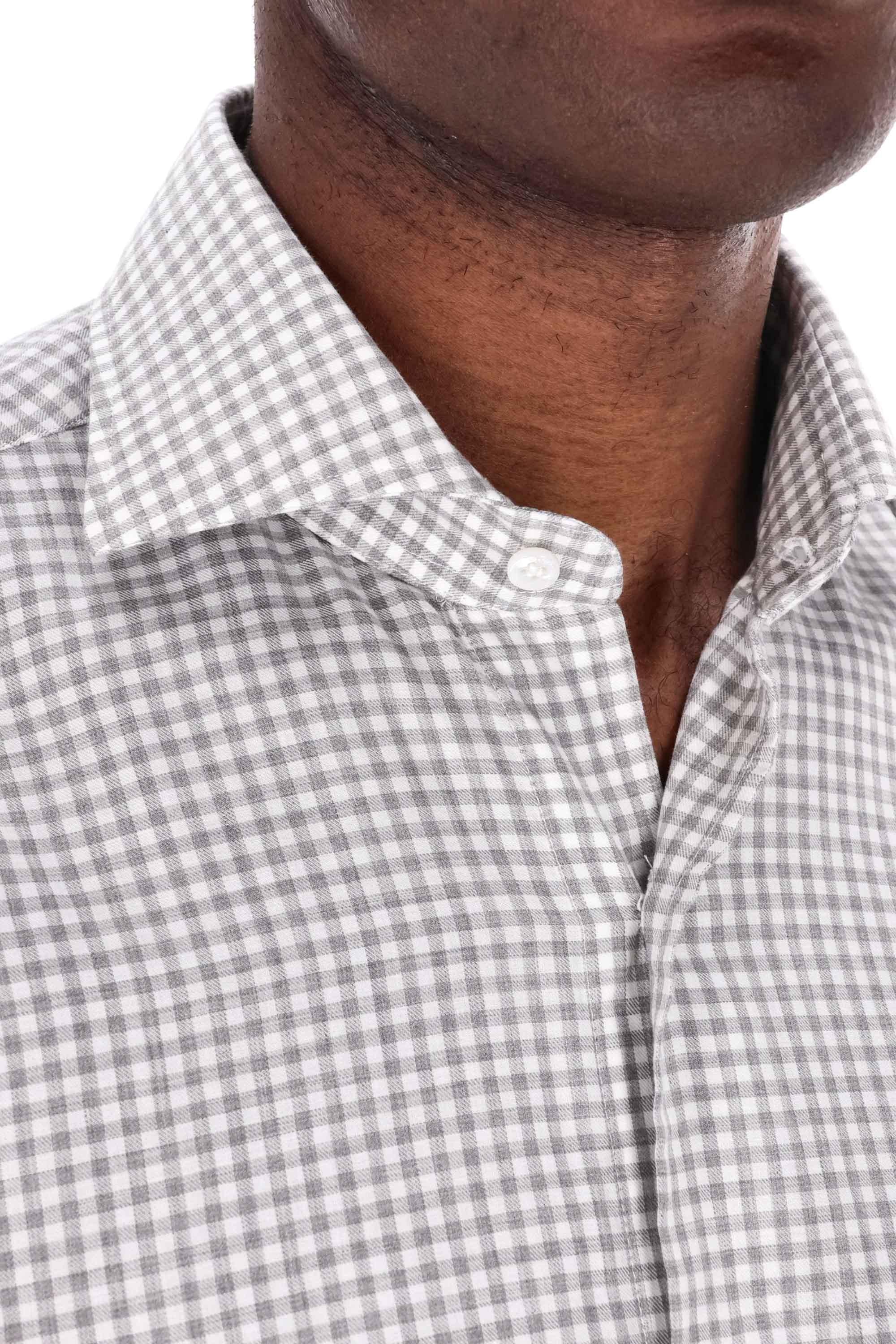 Camicia in cotone vichy linea Culto K1U13P0150002.U 0004 Barba