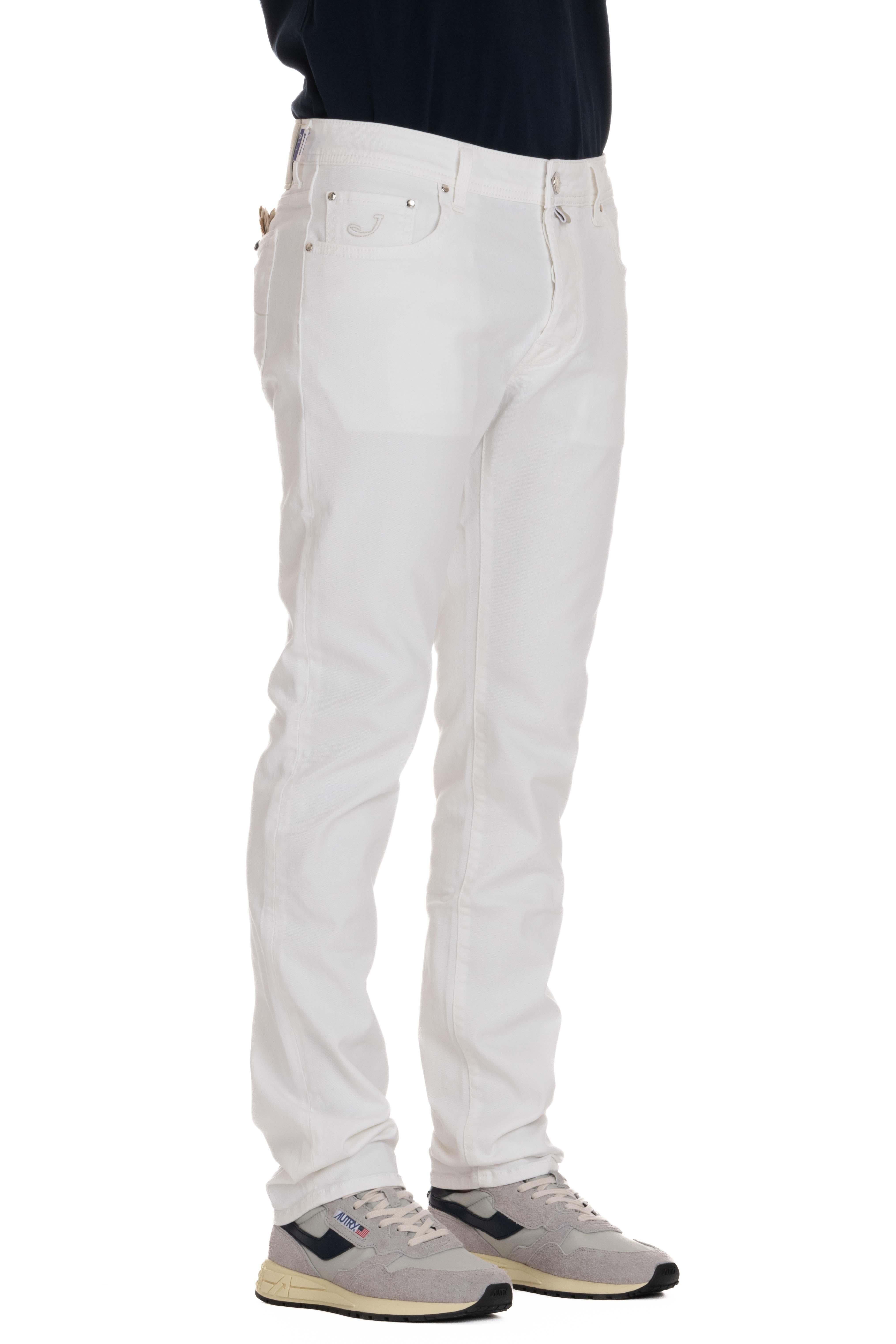 Jacob Cohen Jeans bianco in bull di cotone Bard fit E04-30S-3848-BARD 750D