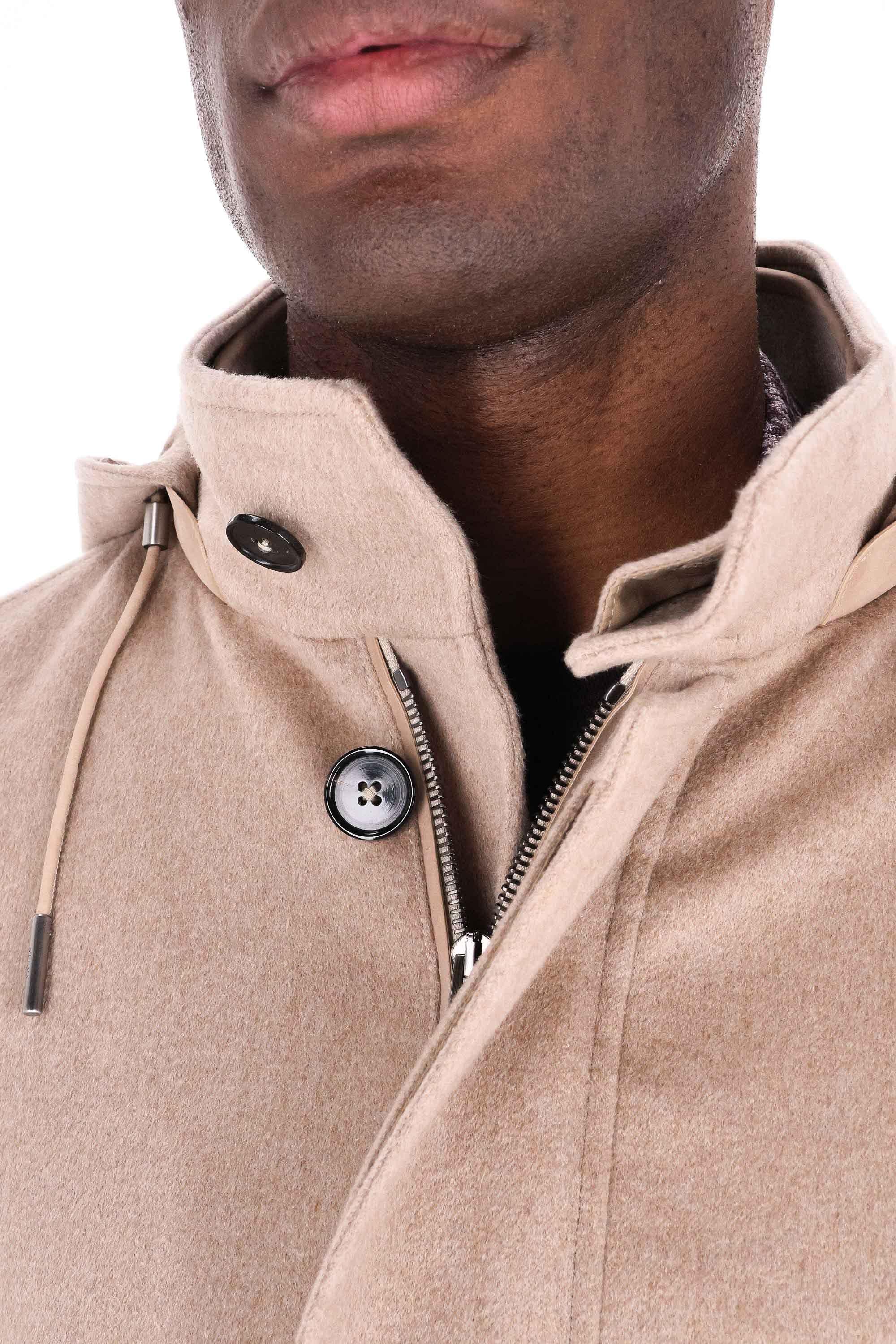 Car coat in Oasi Cashmere con cappuccio staccabile UGT42A2-7210 N92 Zegna