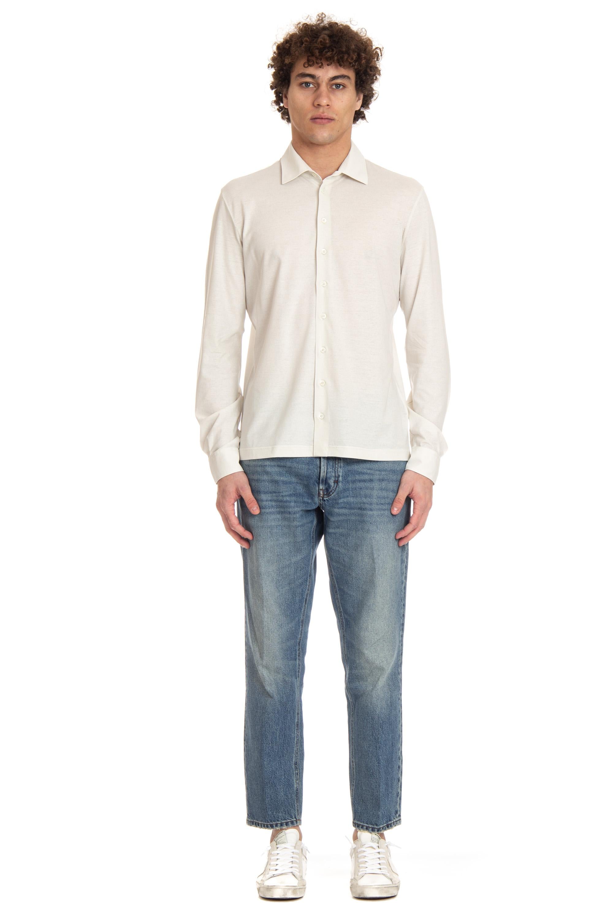 Herno Camicia-polo in crepe di cotone JPL00116U 1315